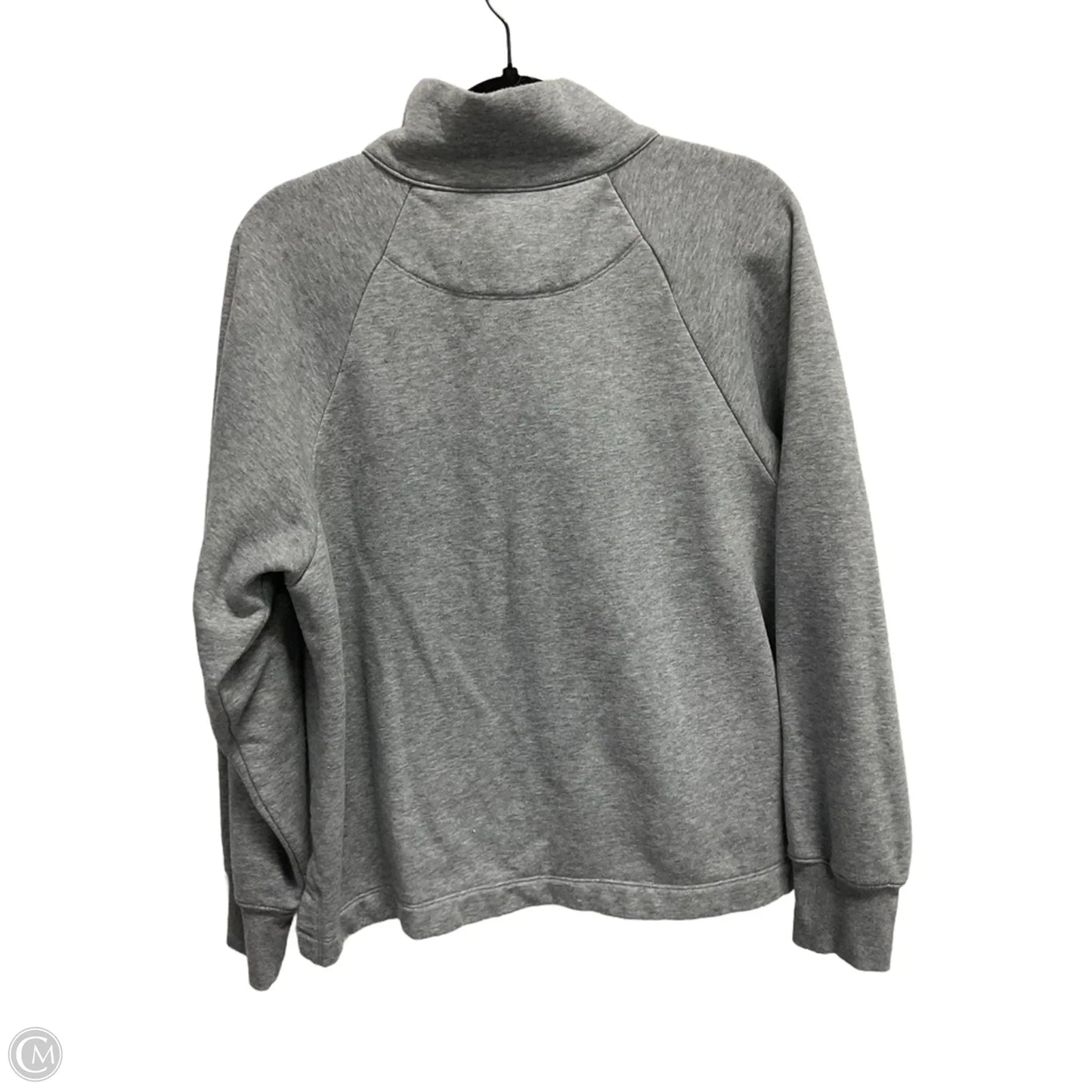 Athletic Top Long Sleeve Collar By Free Assembly In Grey, Size: L
