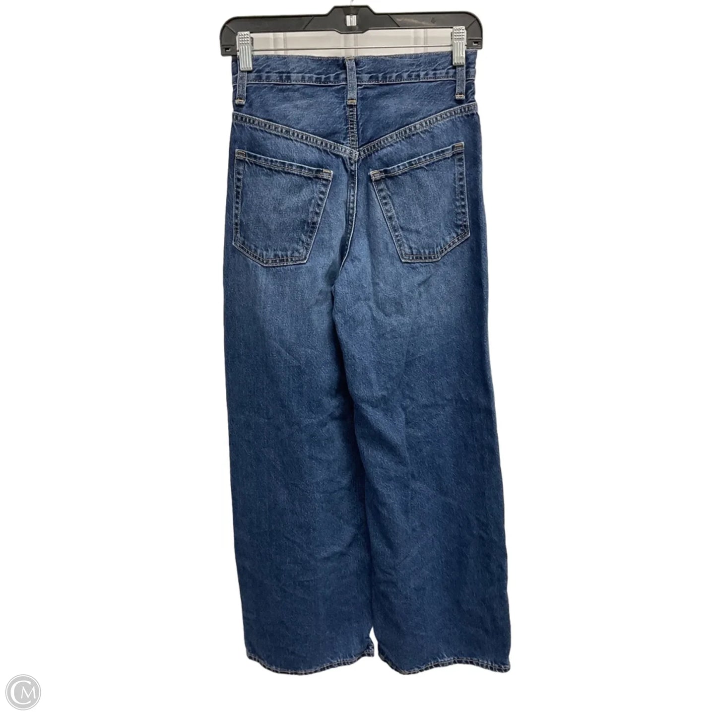 Jeans Wide Leg By Old Navy In Blue Denim, Size: 0p