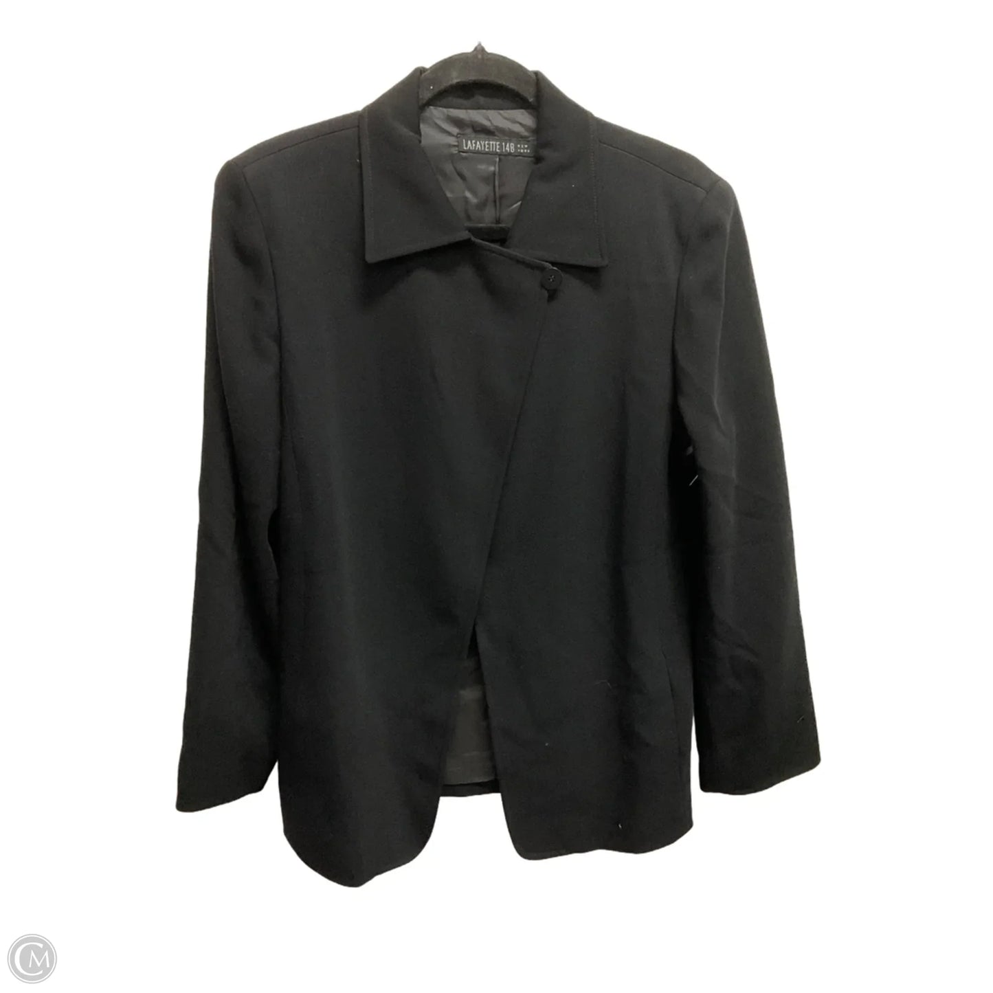Blazer Designer By Lafayette 148 In Black, Size: M