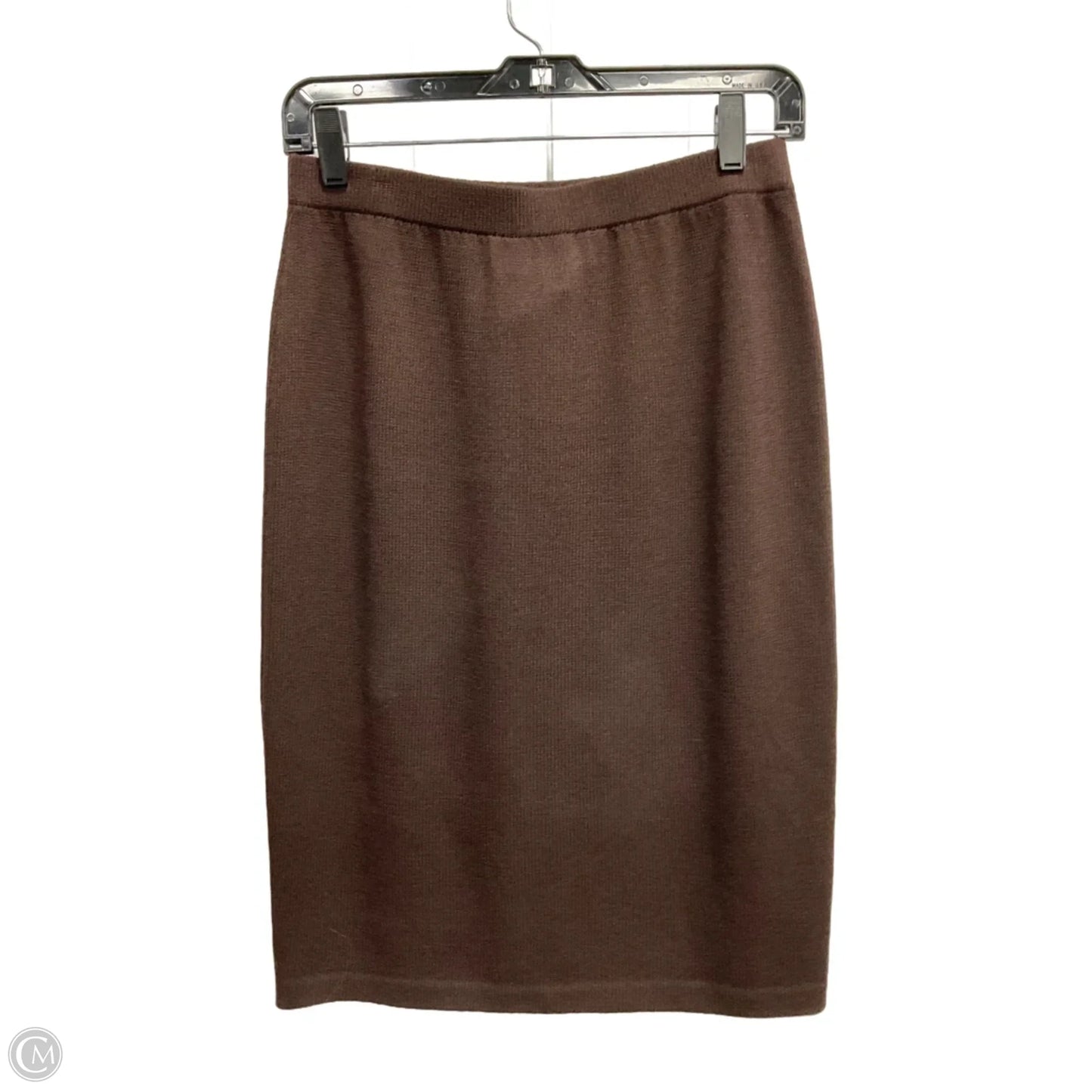 Skirt Luxury Designer By St John Collection In Brown, Size: M