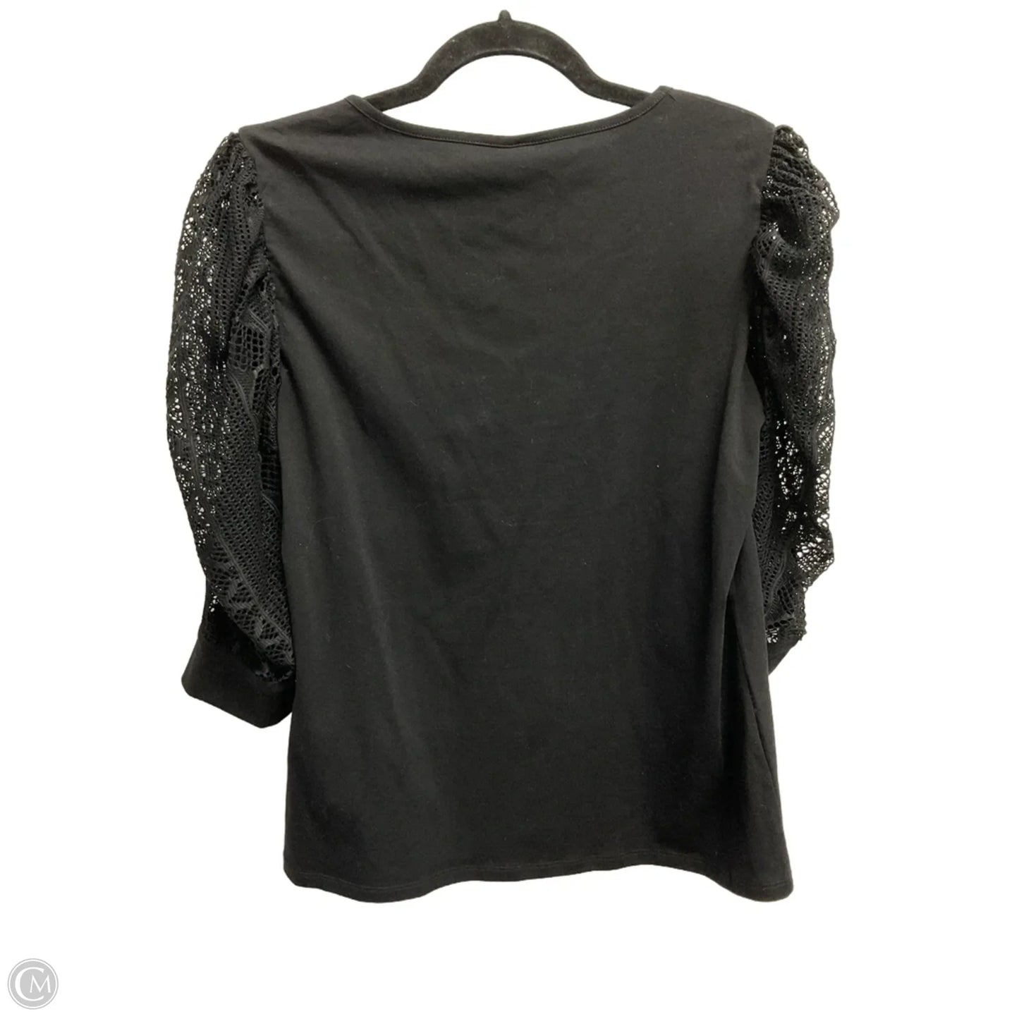 Top 3/4 Sleeve By Clothes Mentor In Black, Size: S