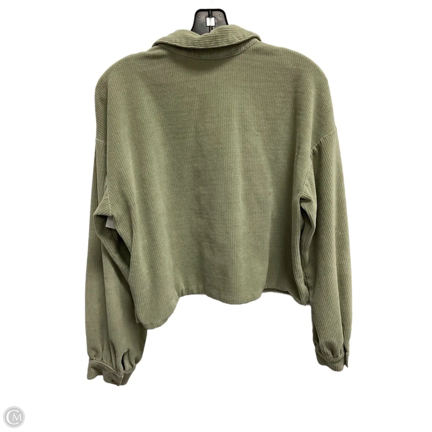 Top Long Sleeve By Madewell In Green, Size: M