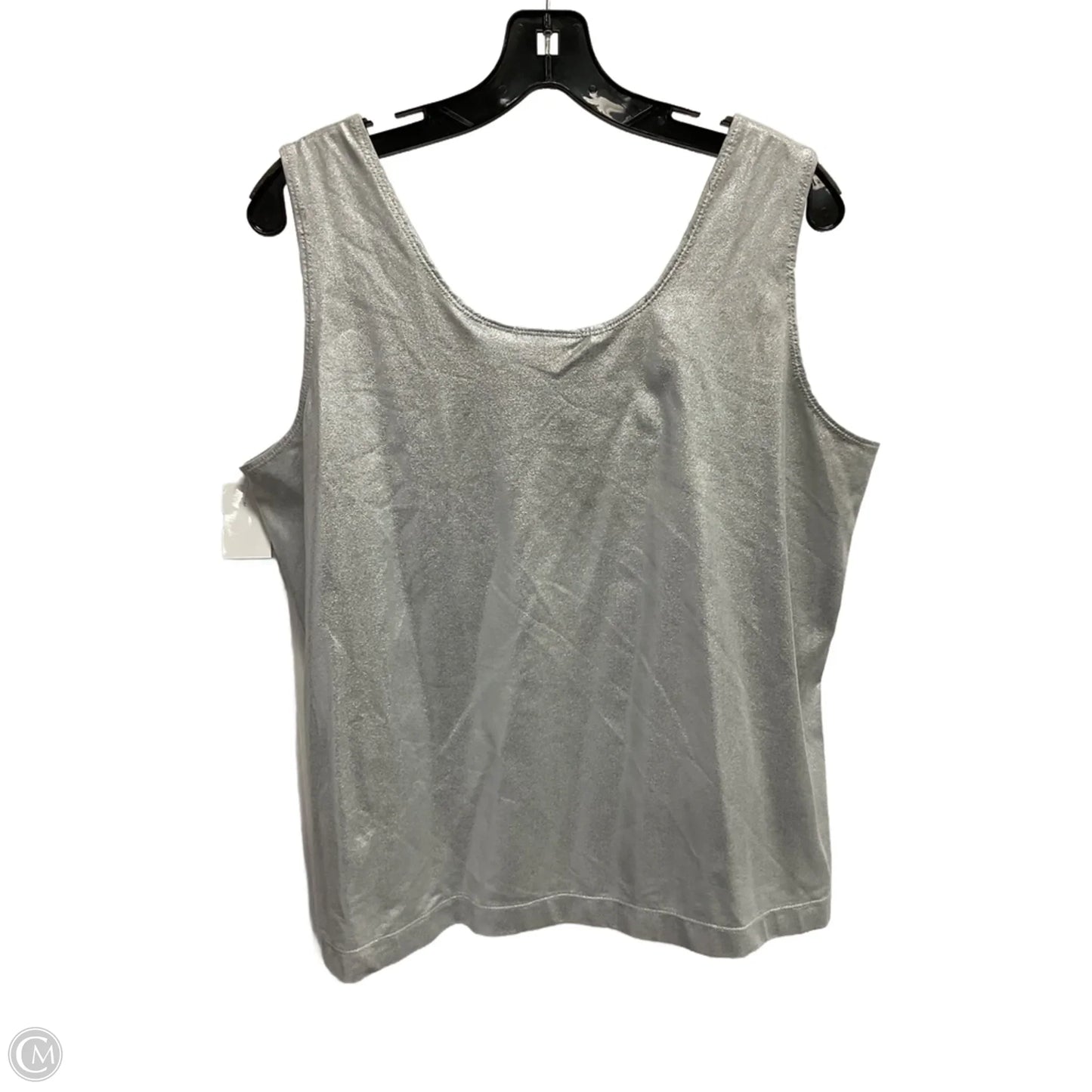 Tank Top By Chicos In Silver, Size: Xl
