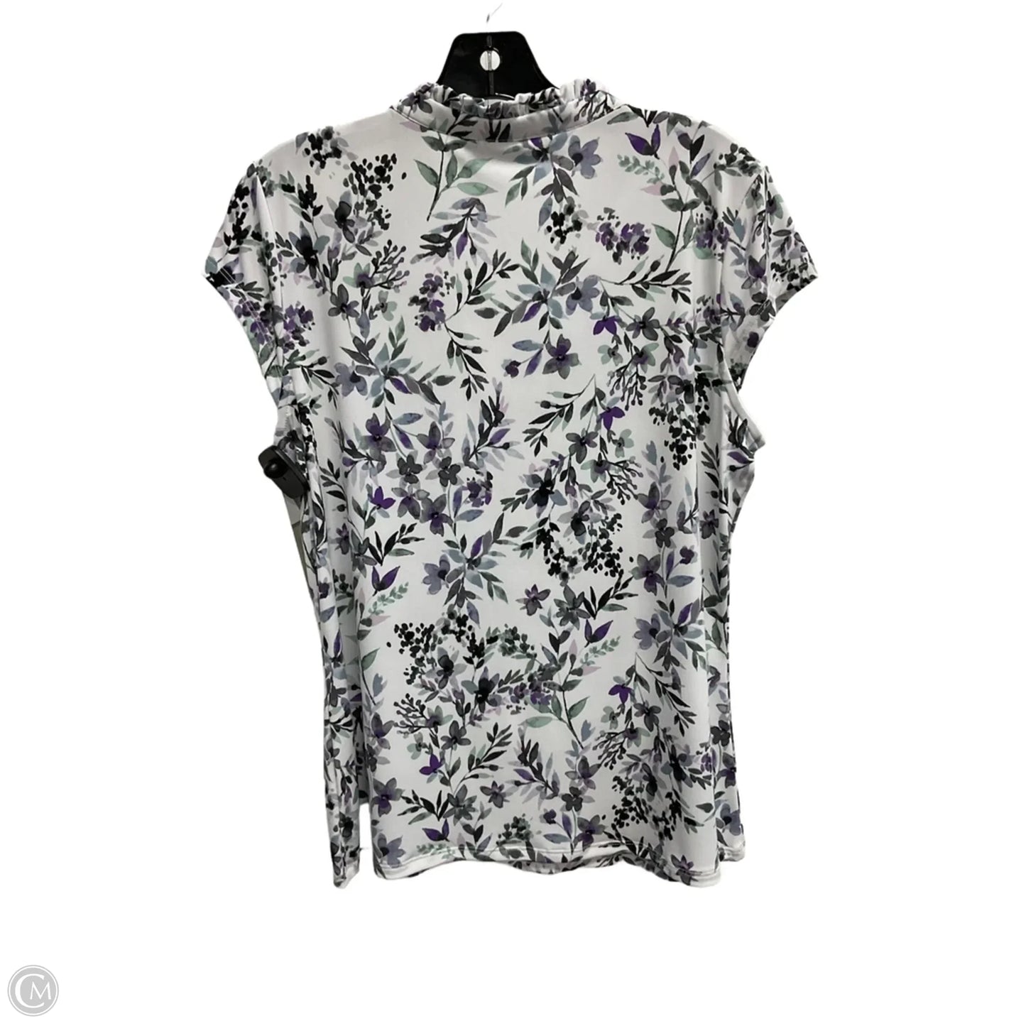 Top Sleeveless Designer By Karl Lagerfeld In Floral Print, Size: L