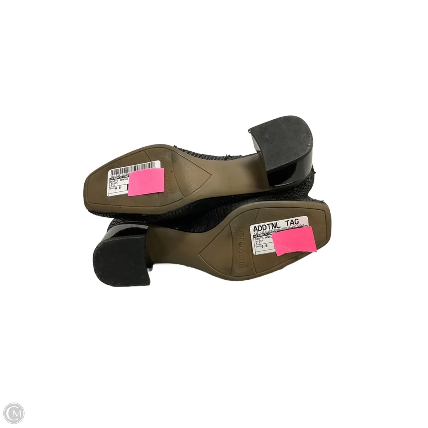 Boots Ankle Heels By Franco Sarto In Black, Size: 6.5