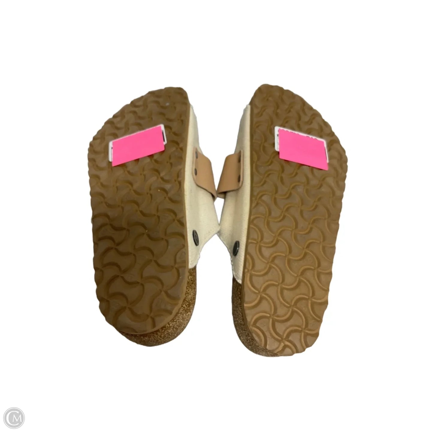 Sandals Flats By Birkenstock In Cream, Size: 10