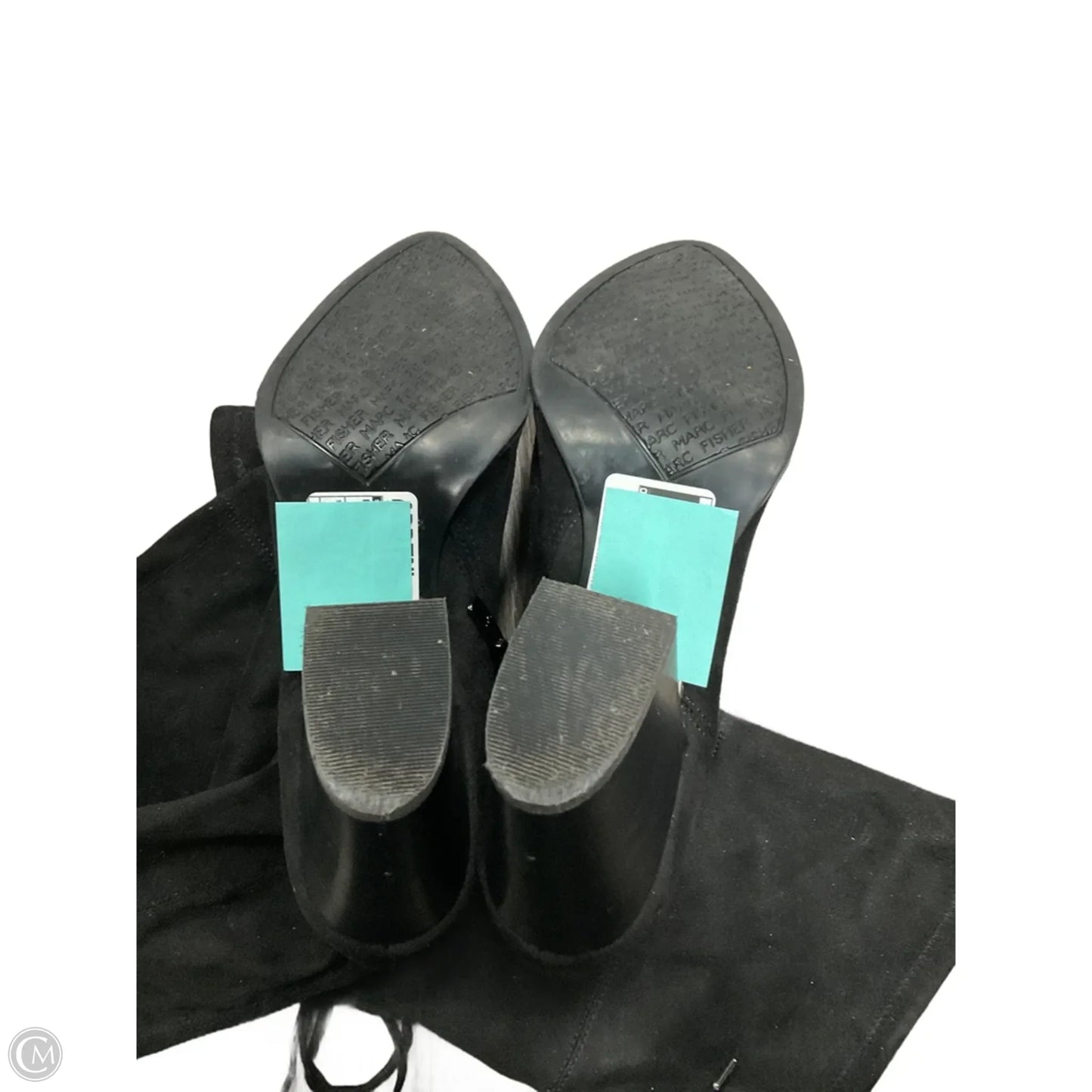 Boots Knee Heels By Marc Fisher In Black, Size: 7