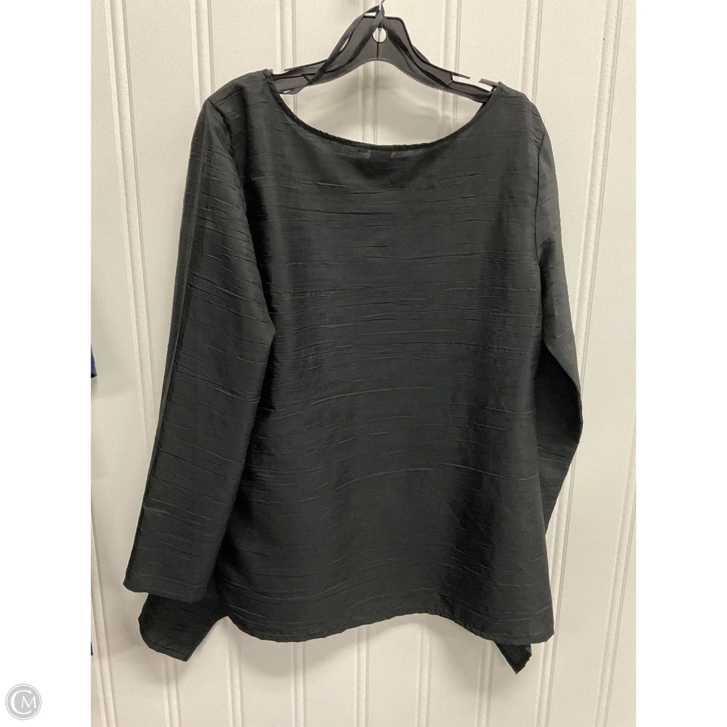 Blouse 3/4 Sleeve By Jones New York In Black, Size: M