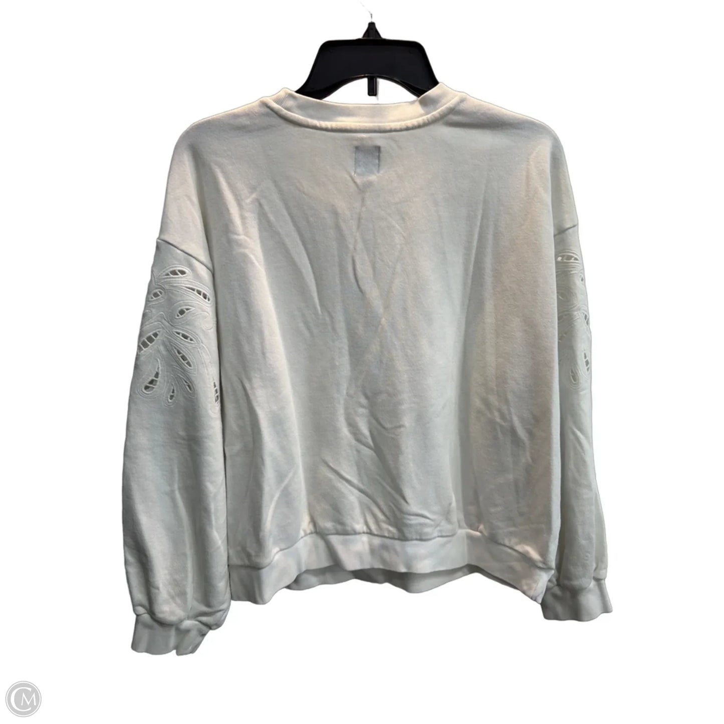 Sweatshirt Crewneck By Gap In White, Size: Lp