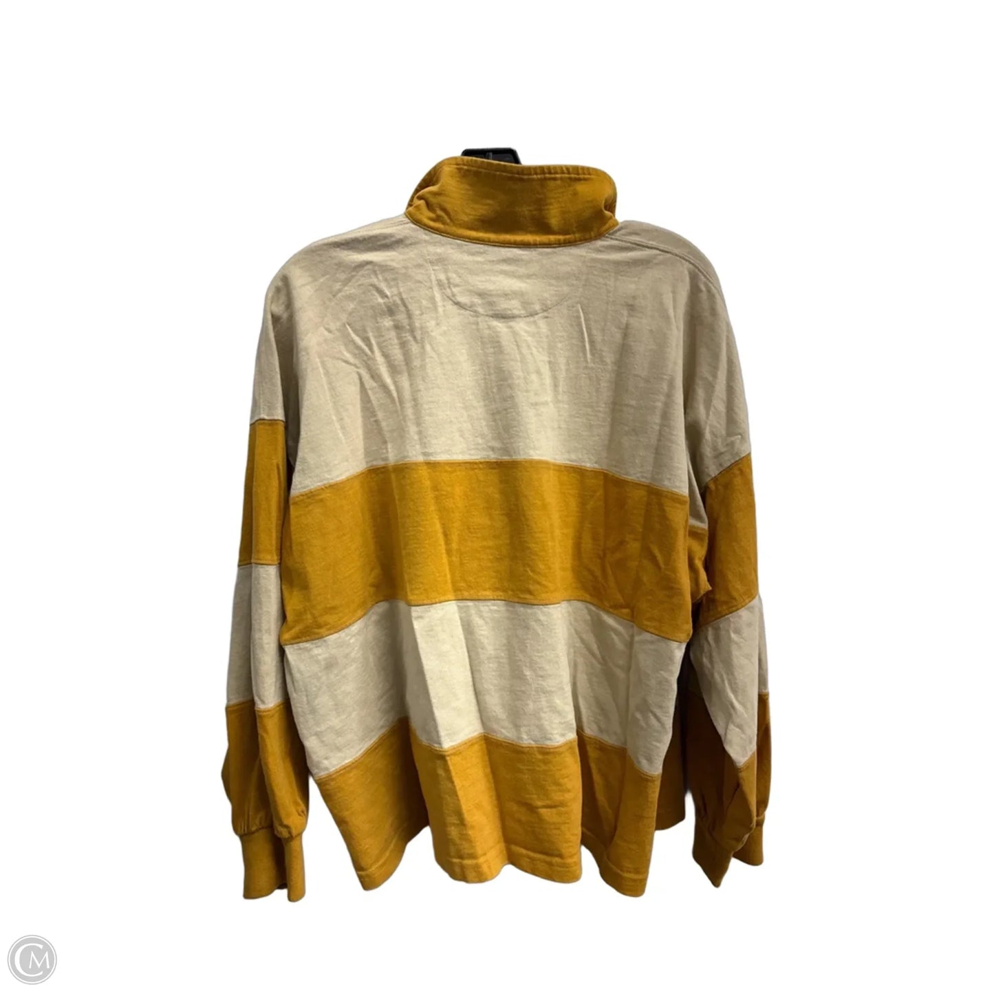 Top Long Sleeve By Madewell In Gold, Size: L