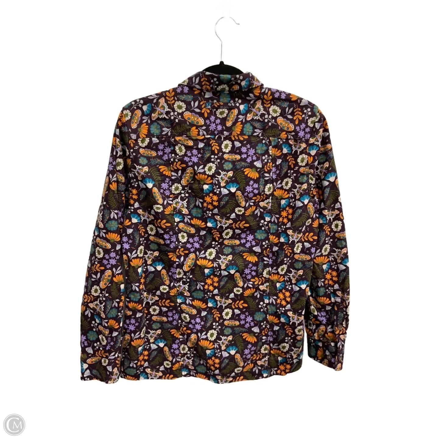 Blouse Long Sleeve By Duluth Trading In Floral Print, Size: S