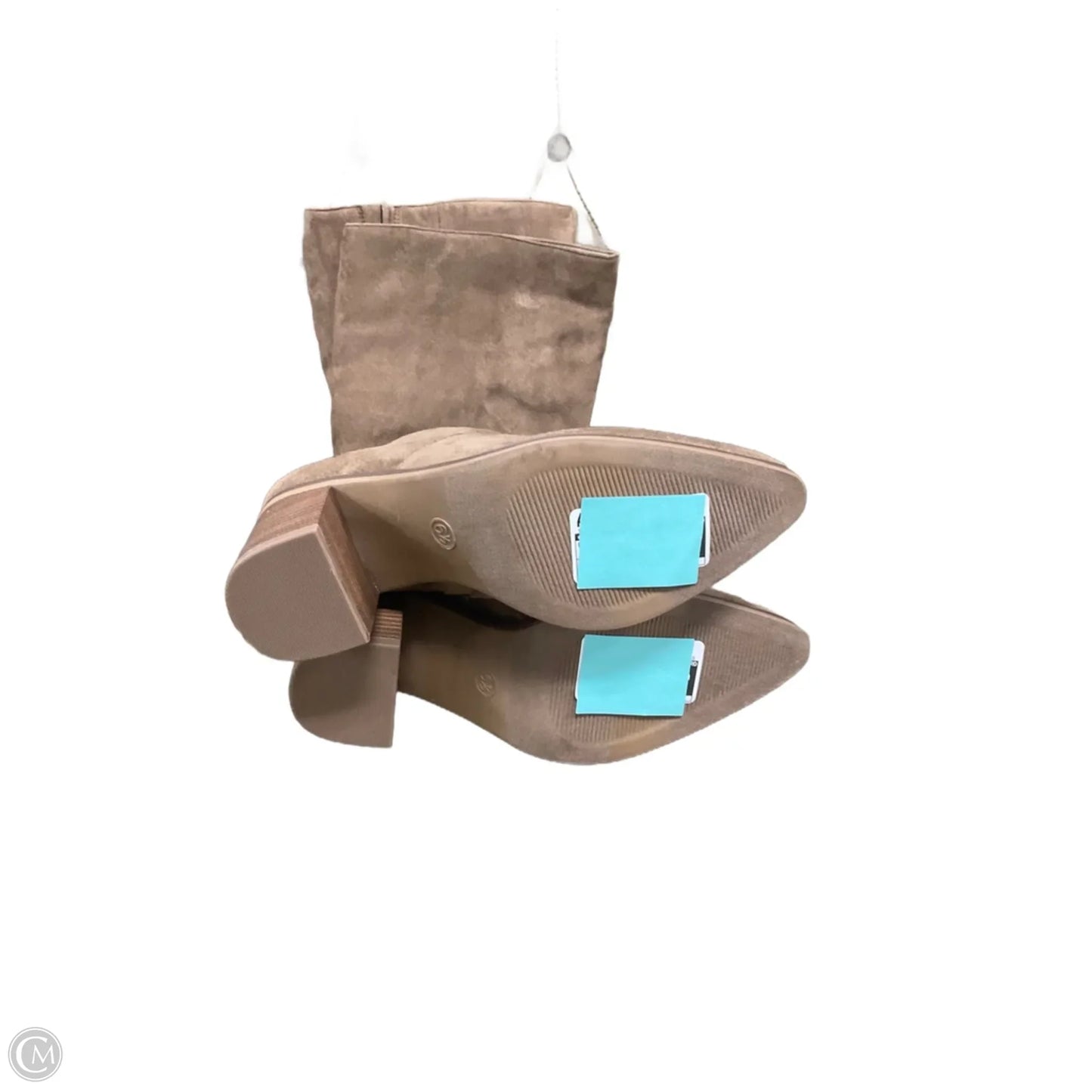 Boots Knee Heels By Universal Thread In Brown, Size: 6.5