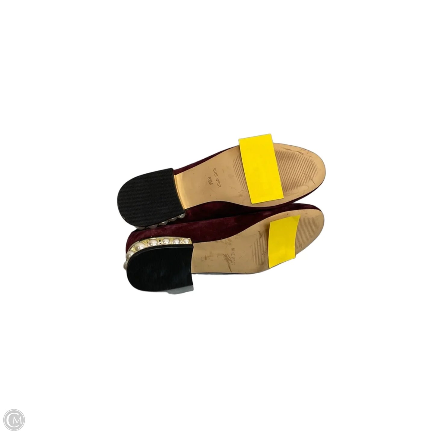 Shoes Flats By Nine West In Maroon, Size: 6.5