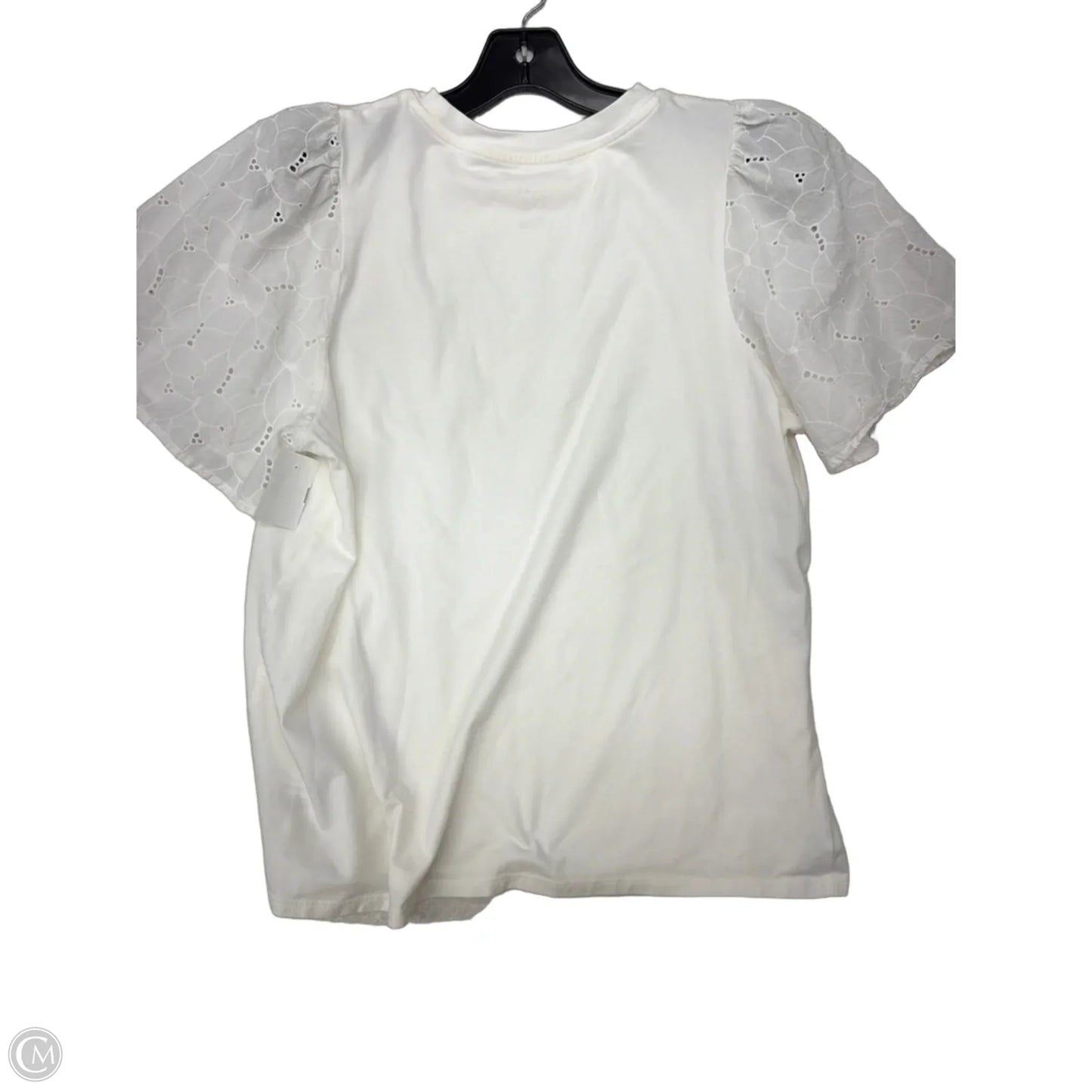 Top Short Sleeve By A New Day In White, Size: L