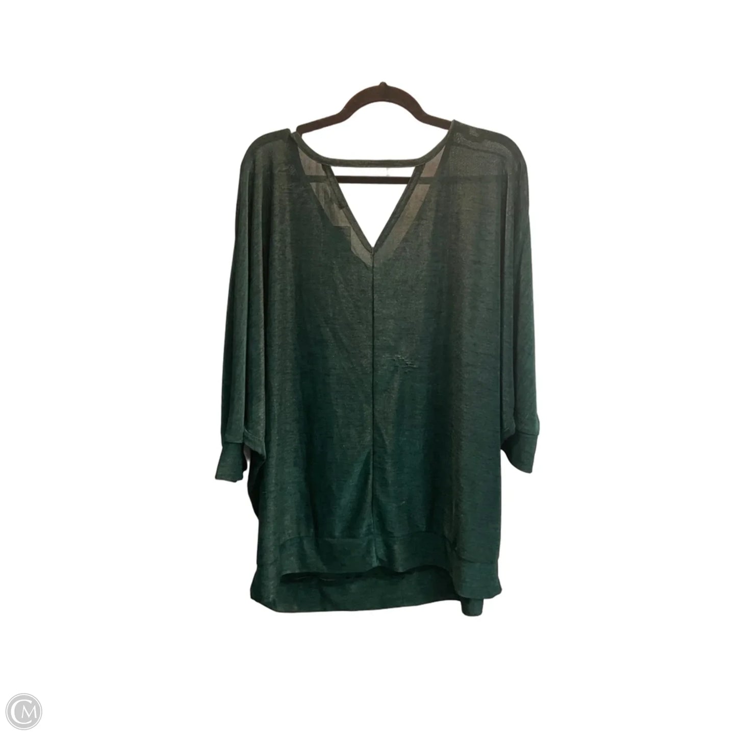 Top Short Sleeve By Lane Bryant In Green, Size: 2x