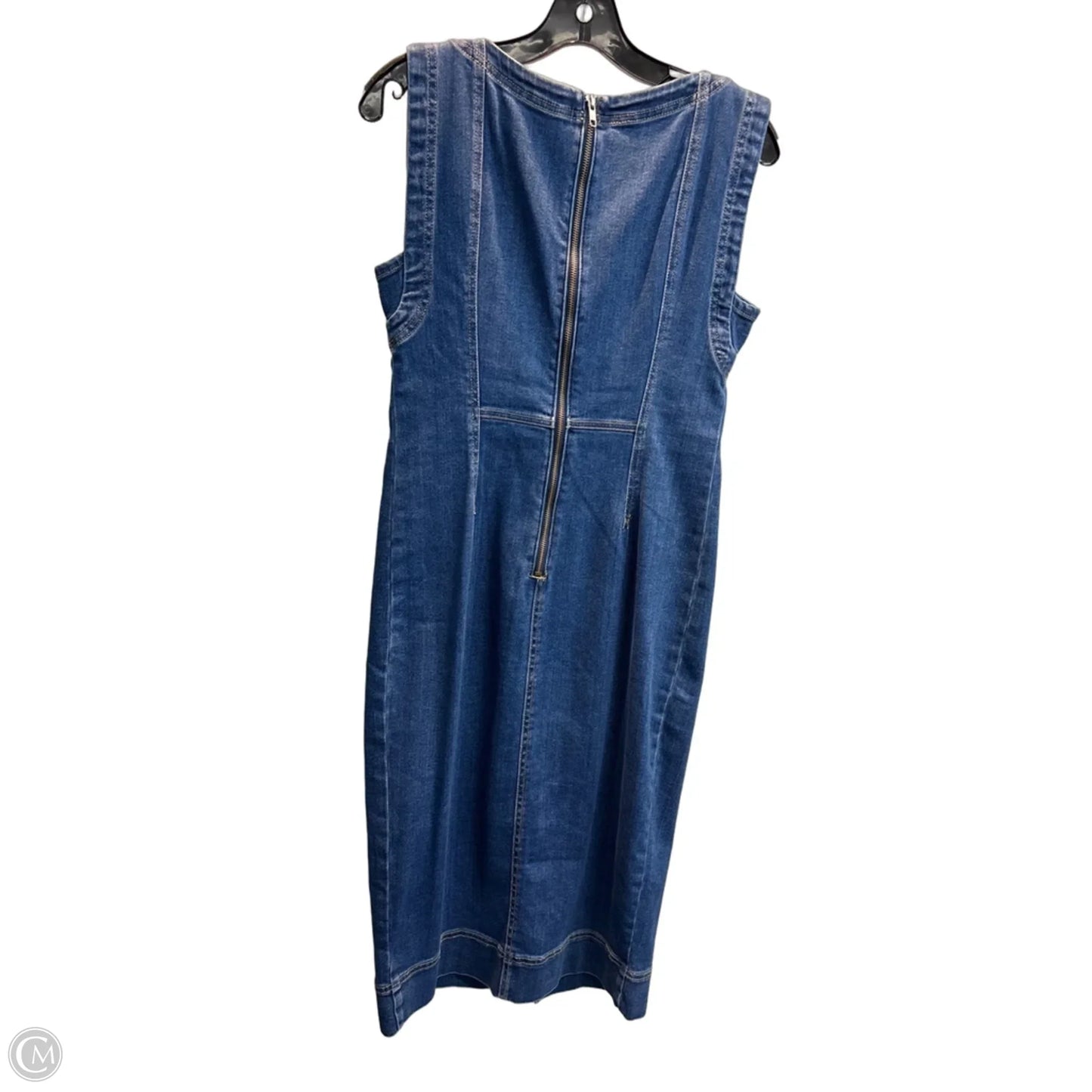 Dress Casual Midi By Pilcro In Blue Denim, Size: Mp