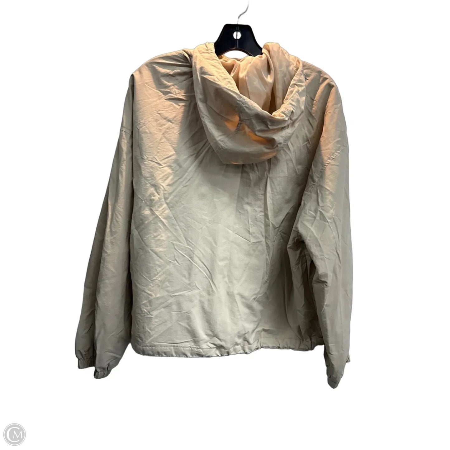 Jacket Windbreaker By Old Navy In Tan, Size: M