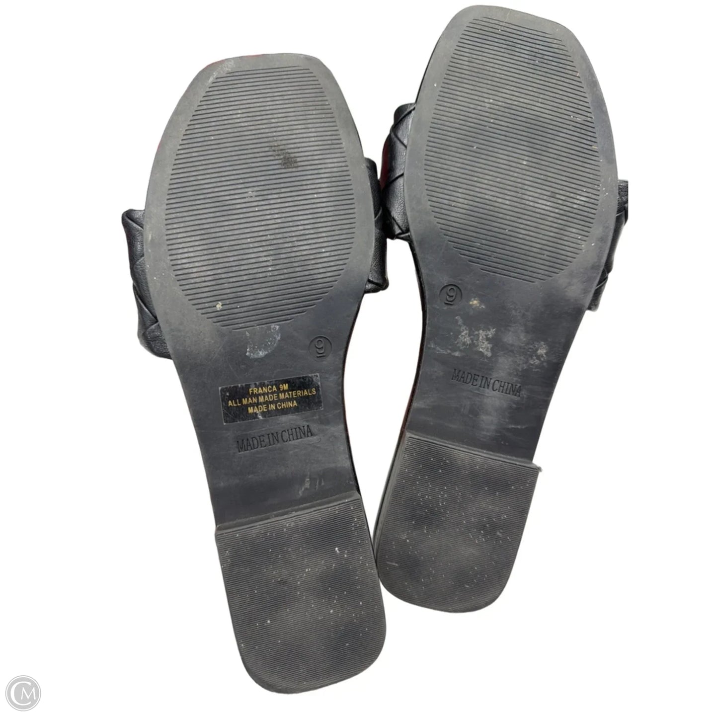 Sandals Flats By Cushionaire In Black, Size: 9