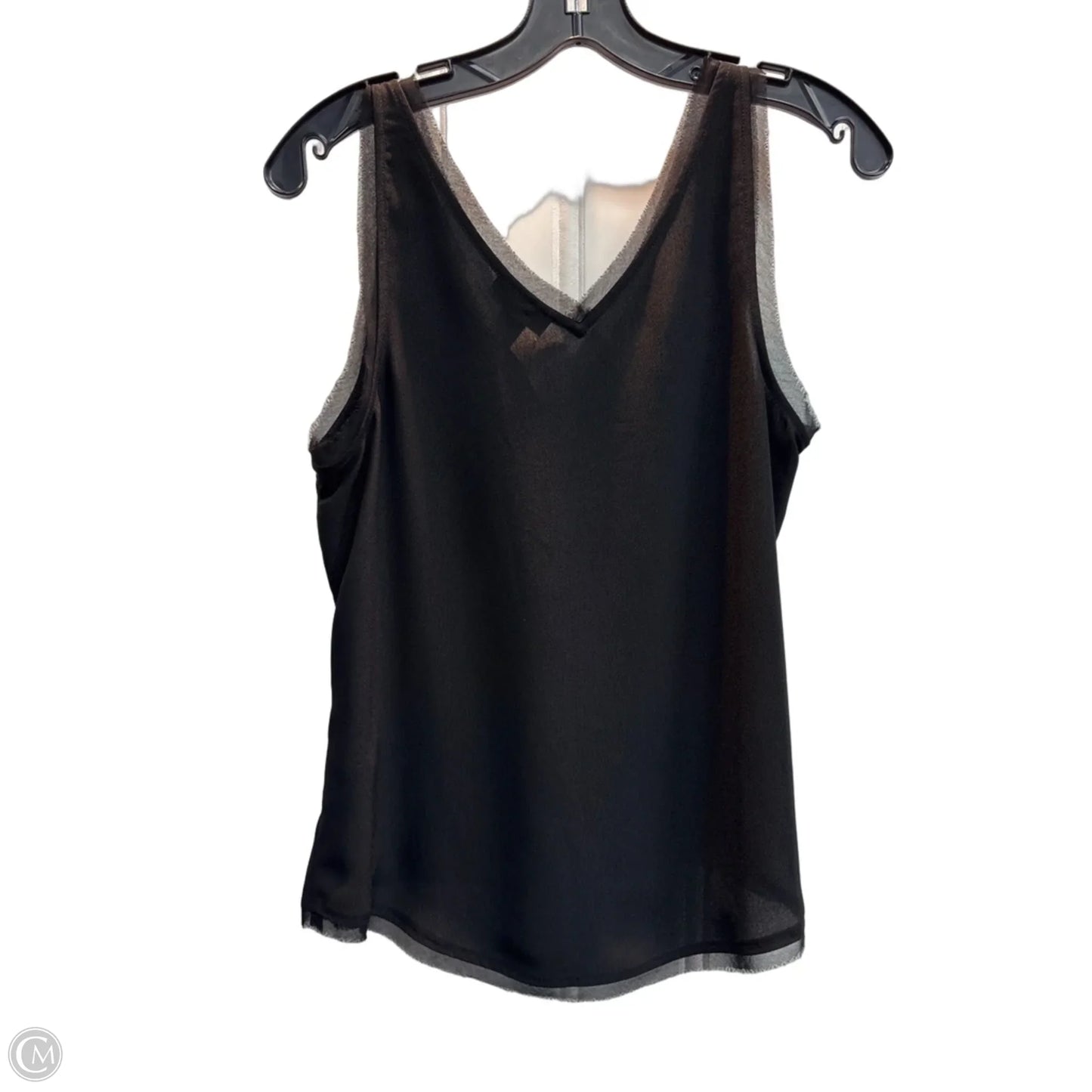 Top Sleeveless By Halogen In Black, Size: S