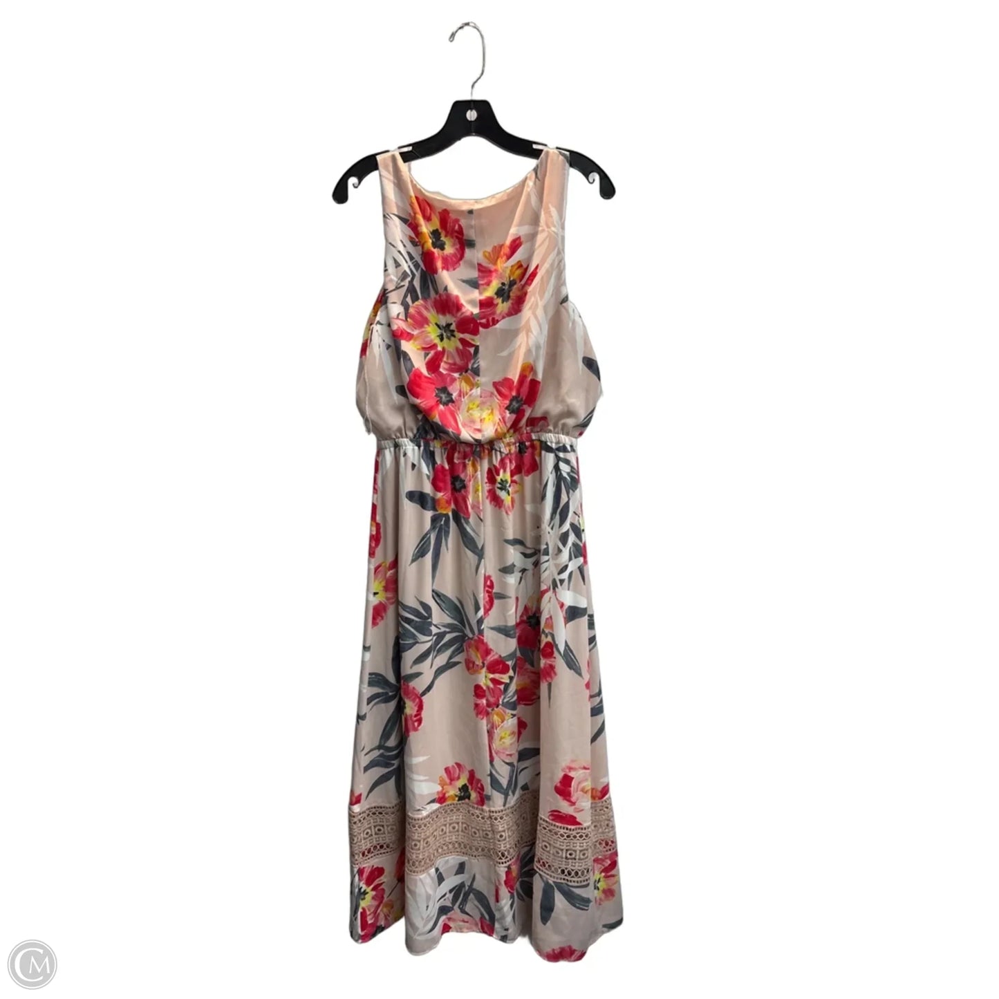 Dress Party Long By Adrianna Papell In Floral Print, Size: M