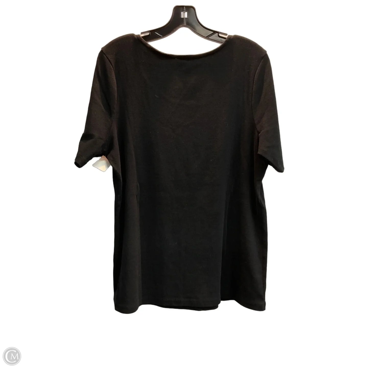 Top Short Sleeve Basic By Nordstrom In Black, Size: L