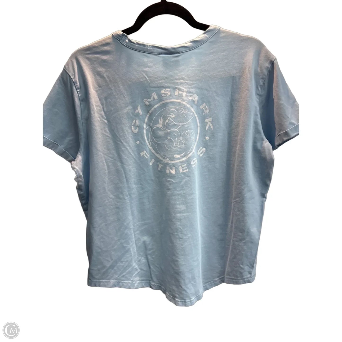 Top Short Sleeve By Gym Shark In Blue, Size: M