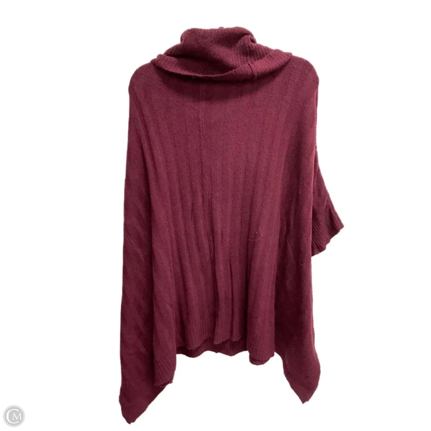 Poncho By Croft And Barrow In Maroon, Size: 2x