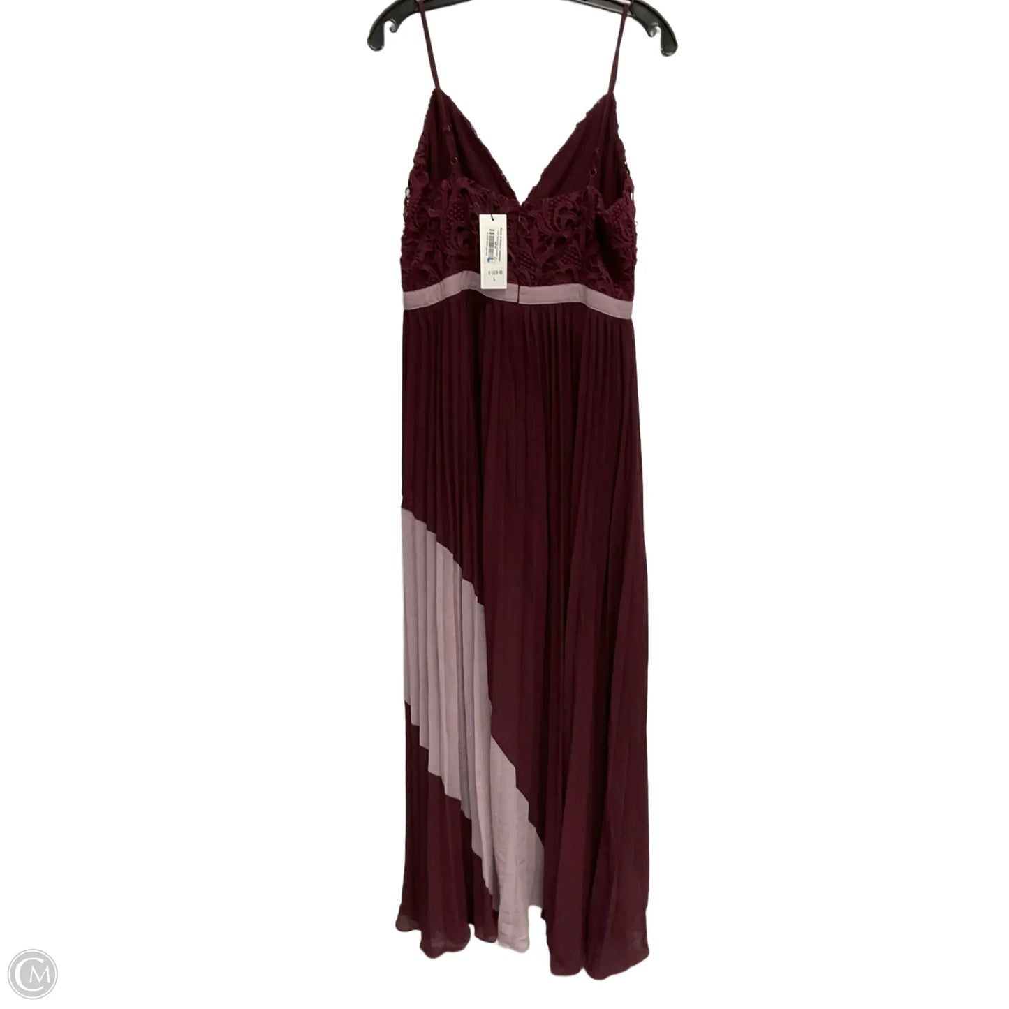 Dress Casual Maxi By Cmc In Maroon, Size: L