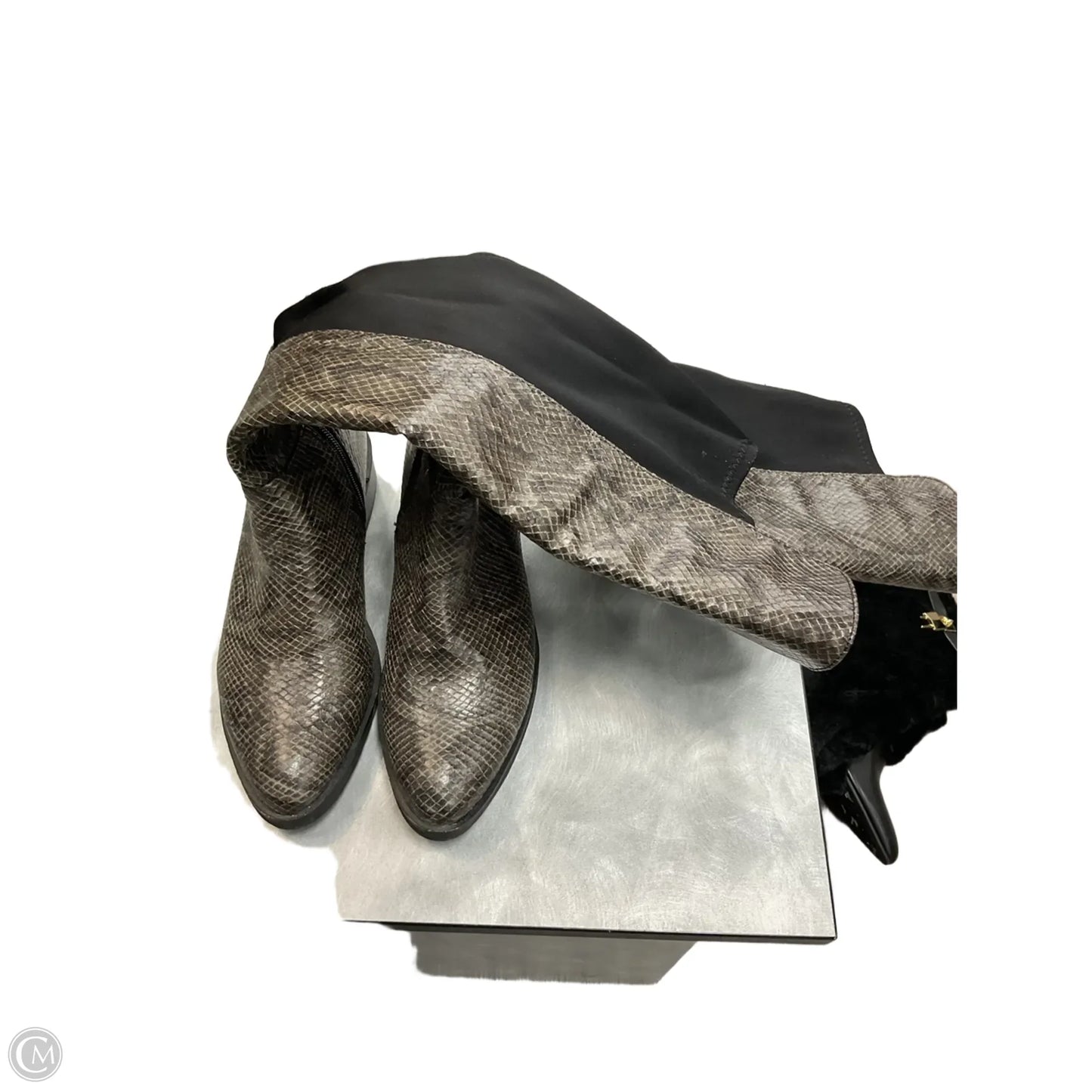 Boots Knee Heels By Corkys In Snakeskin Print, Size: 7