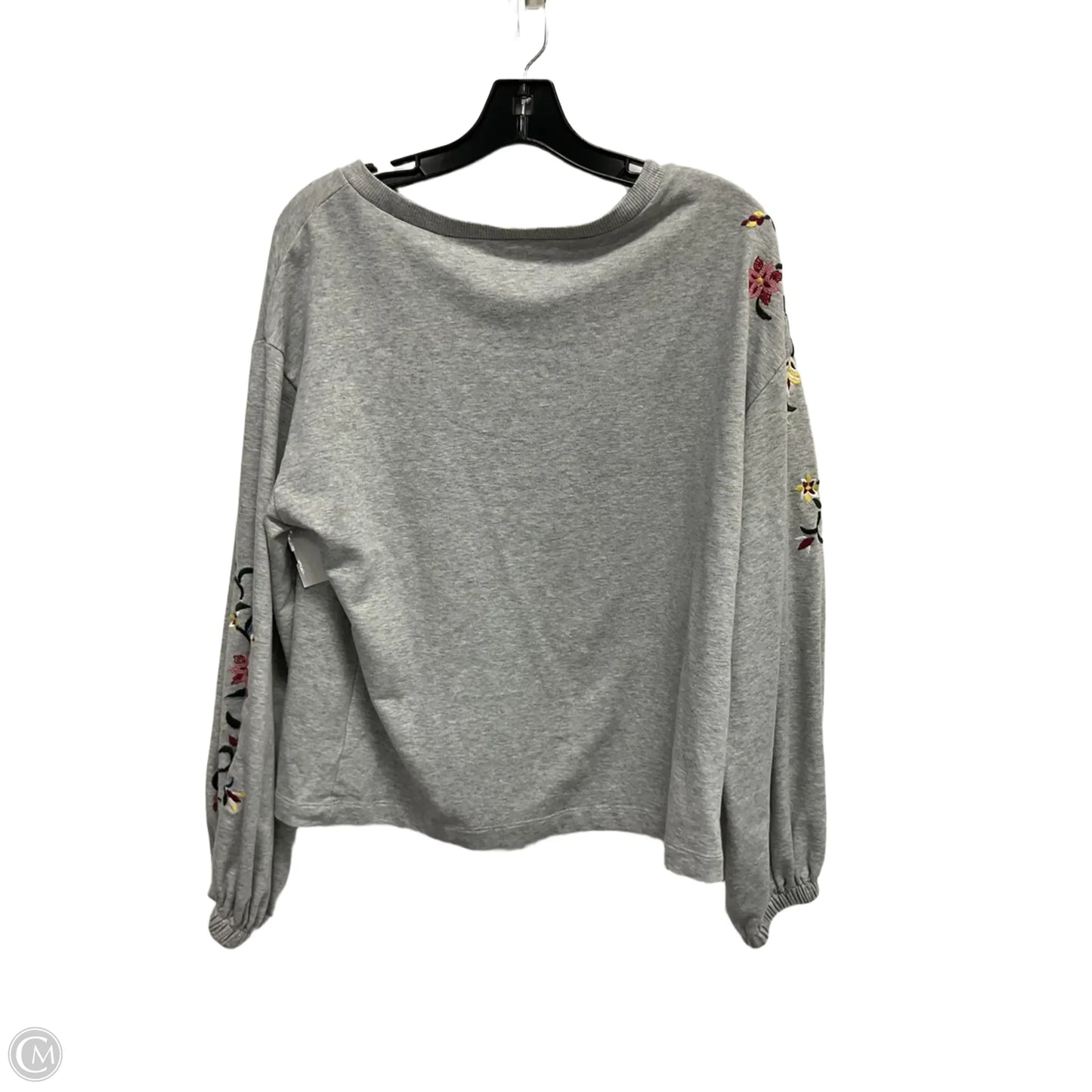 Sweatshirt Crewneck By Ana In Grey, Size: M
