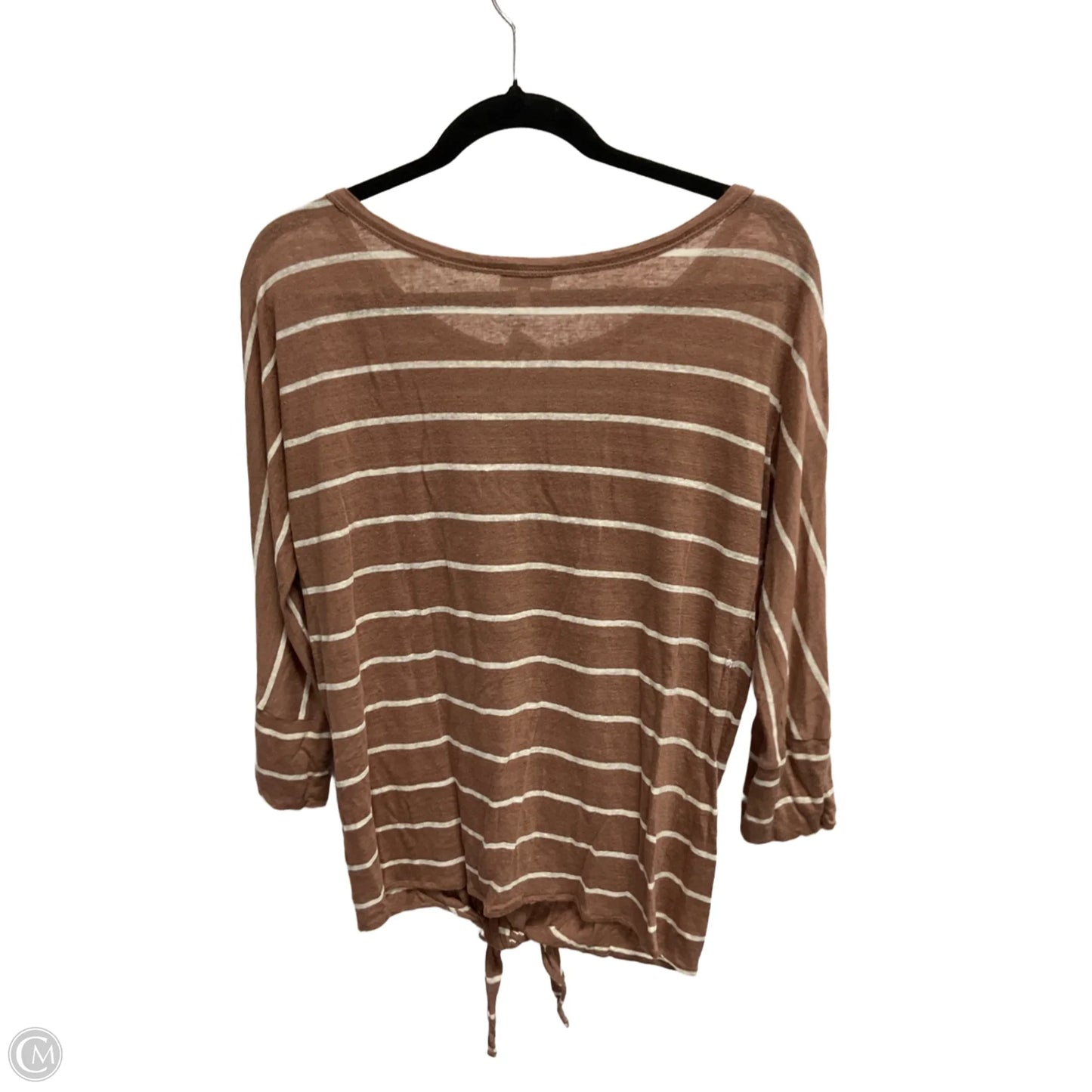 Top Long Sleeve Basic By Joie In Striped Pattern, Size: M