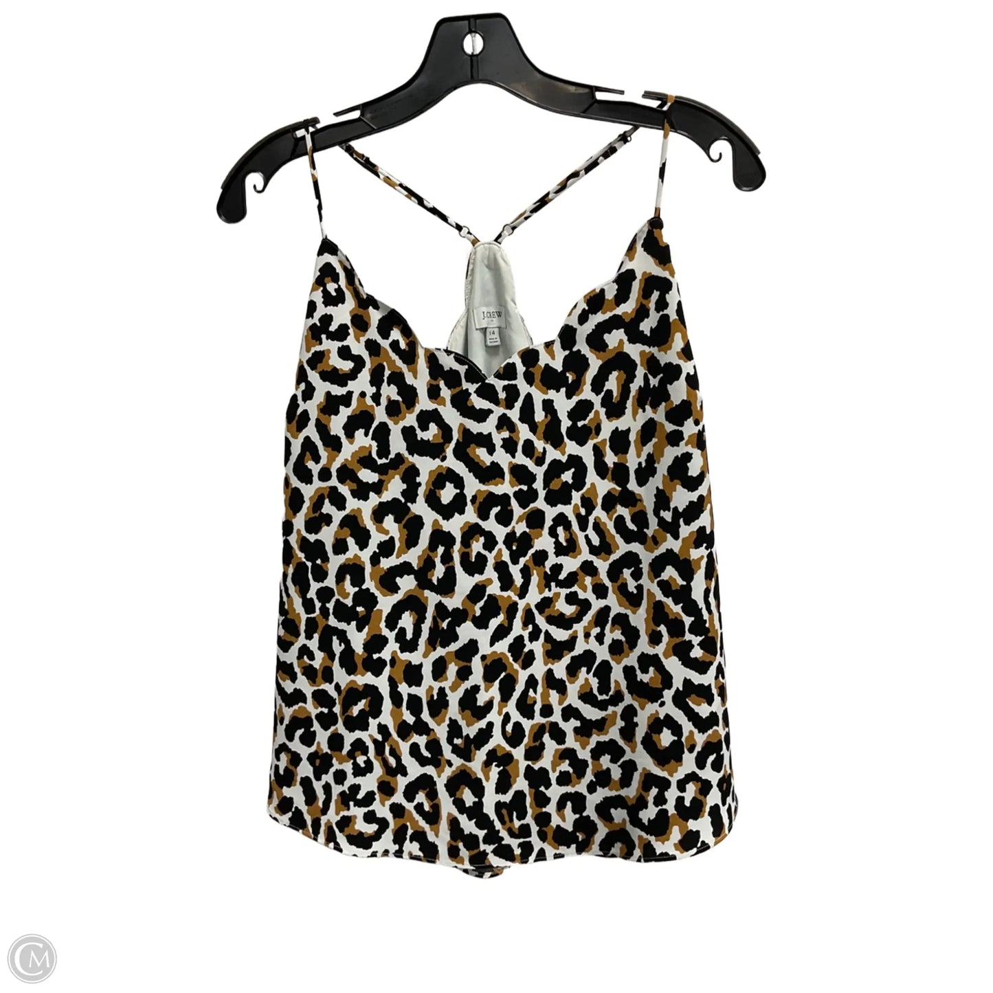 Top Cami By J. Crew In Animal Print, Size: L