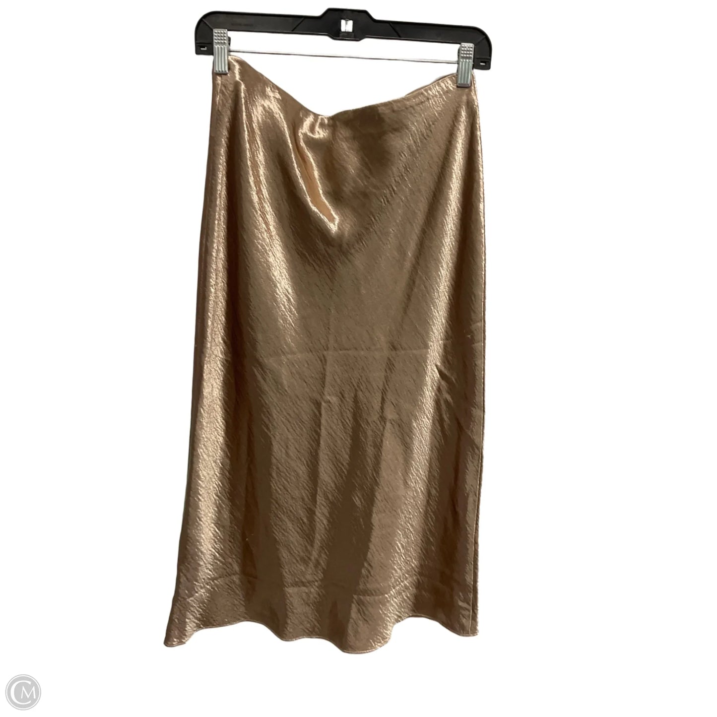 Skirt Maxi By Banana Republic In Gold, Size: M
