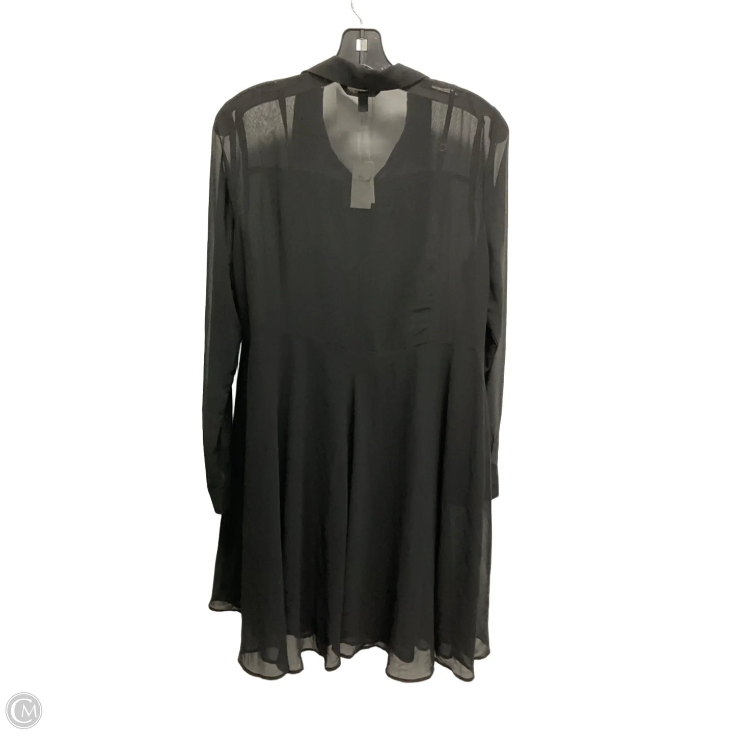 Dress Casual Midi By Banana Republic In Black, Size: M