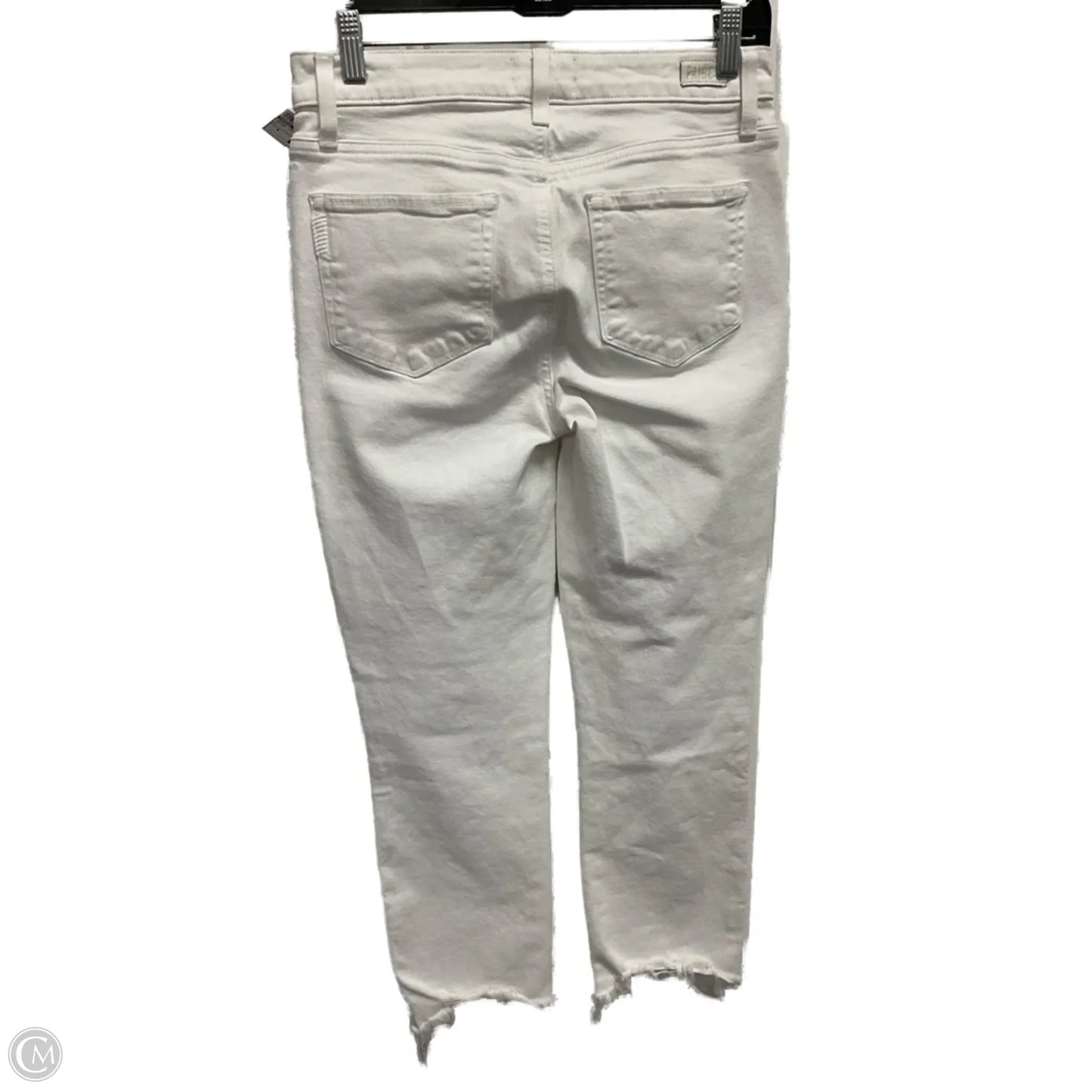 Jeans Cropped By Paige In White, Size: 6