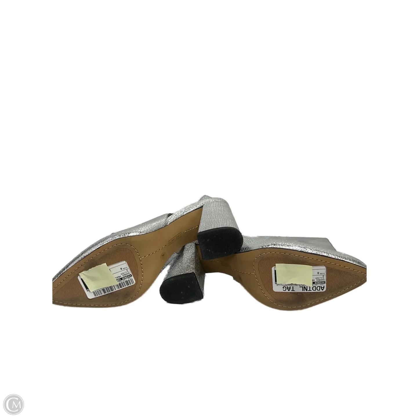 Shoes Heels Block By Vince Camuto In Silver, Size: 8