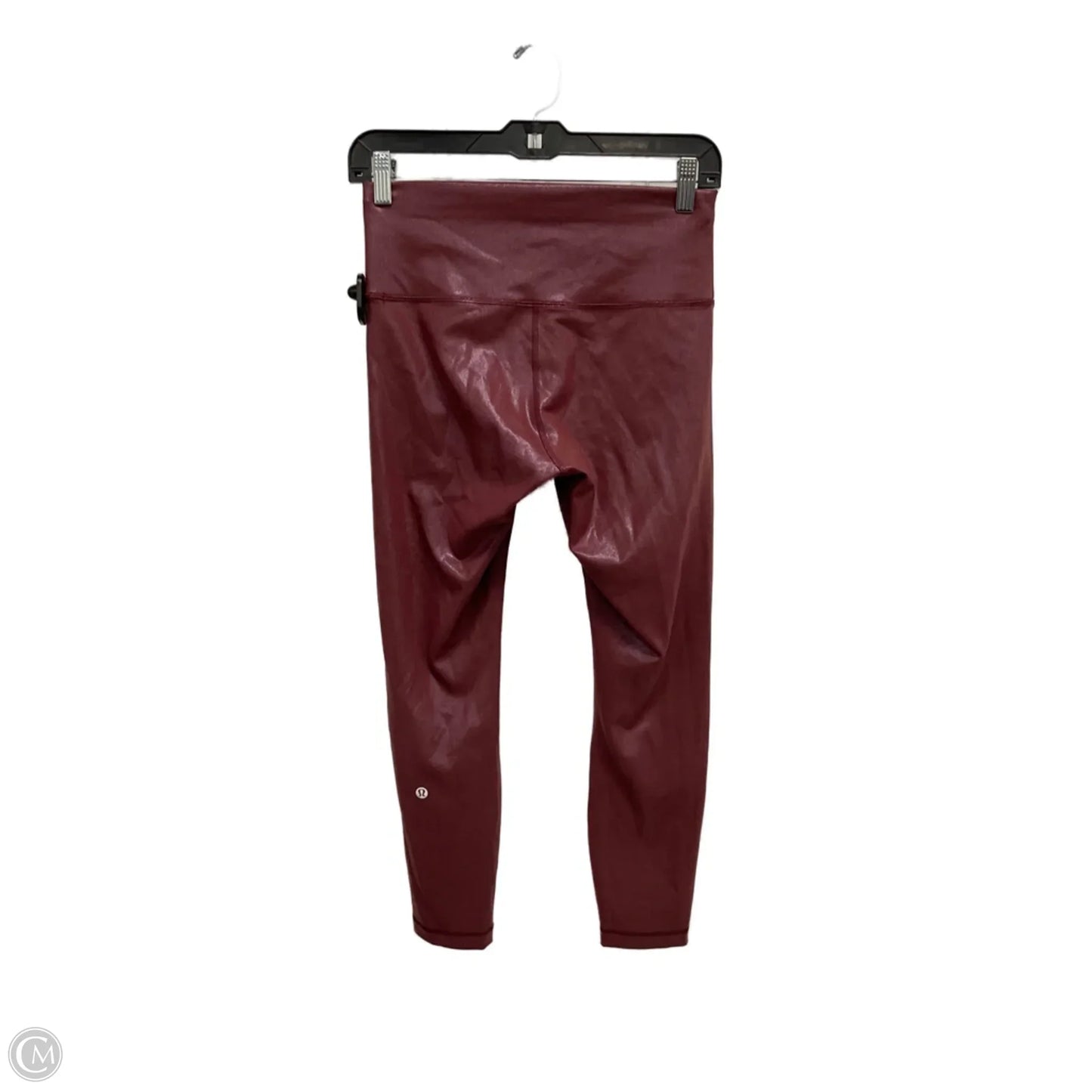Athletic Leggings By Lululemon In Maroon, Size: M
