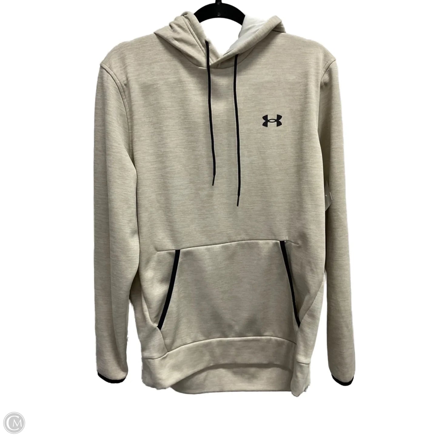 Athletic Sweatshirt Hoodie By Under Armour In Tan, Size: M