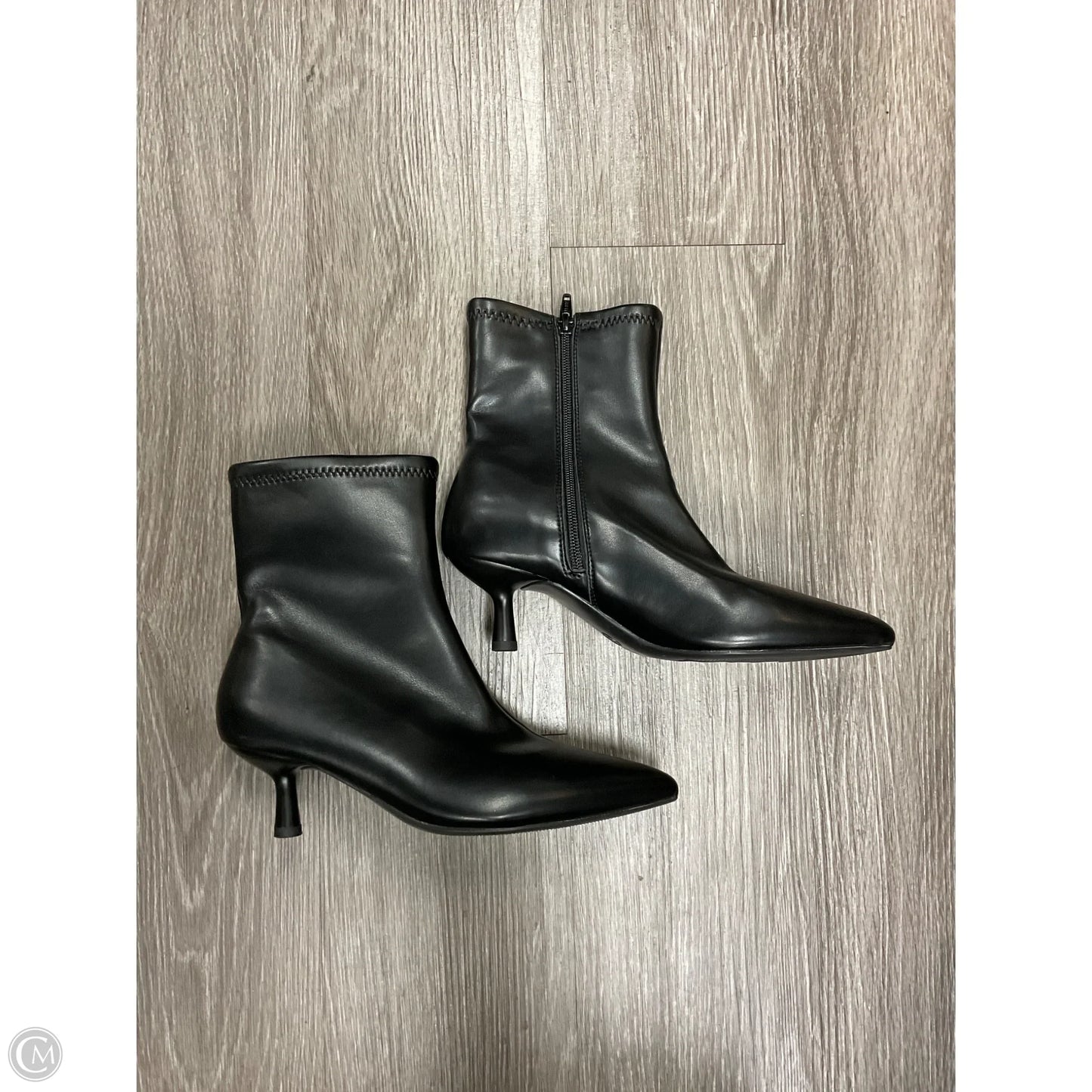 Boots Ankle Heels By A New Day In Black, Size: 6.5