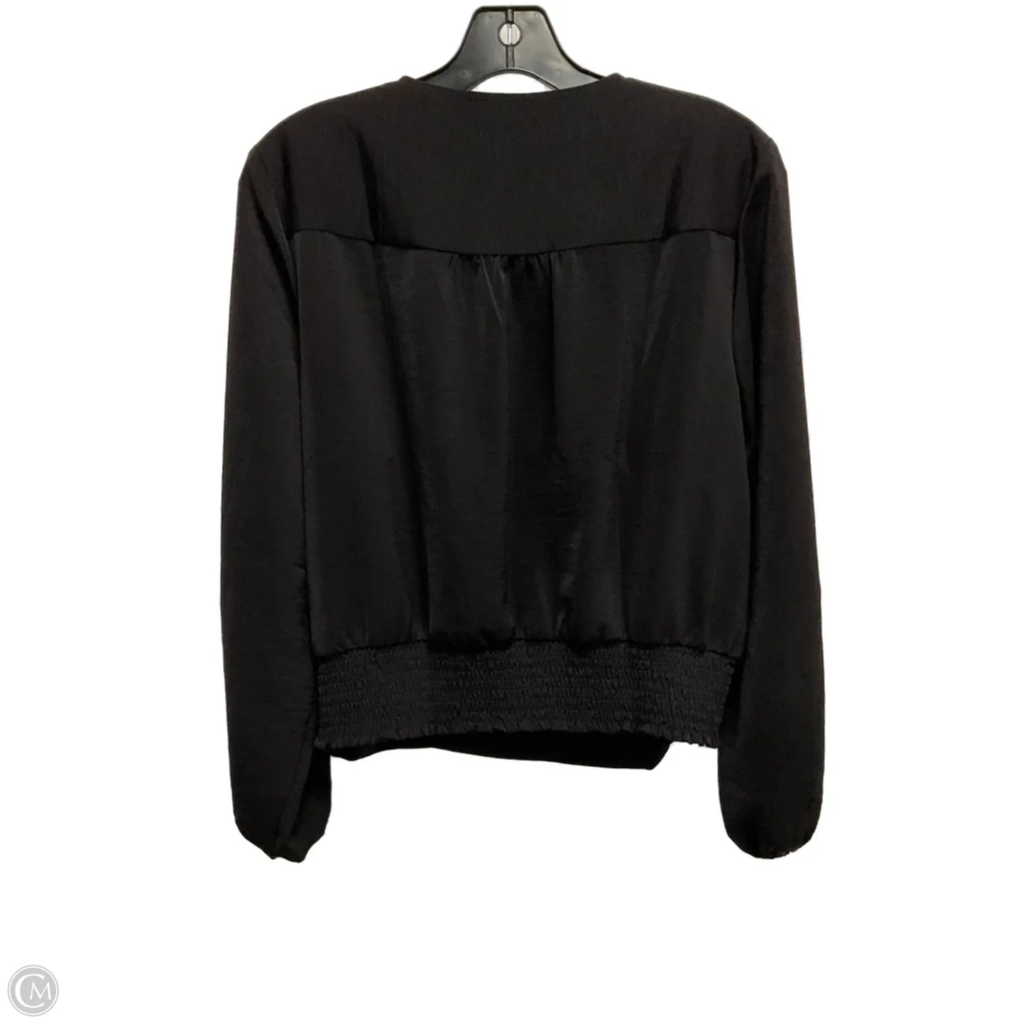 Blouse Long Sleeve By Nine West In Black, Size: Lp