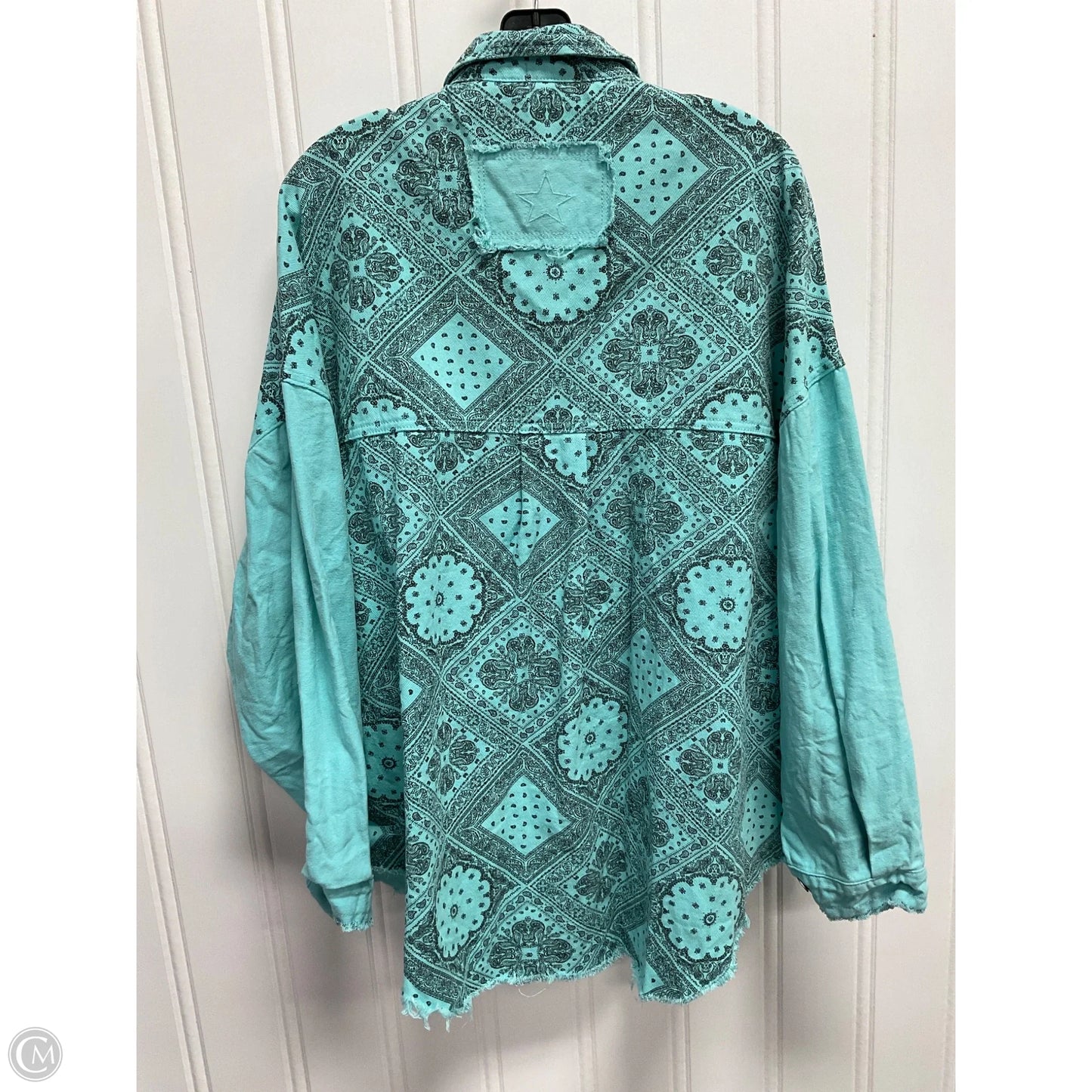 Jacket Denim By Pol In Blue, Size: S