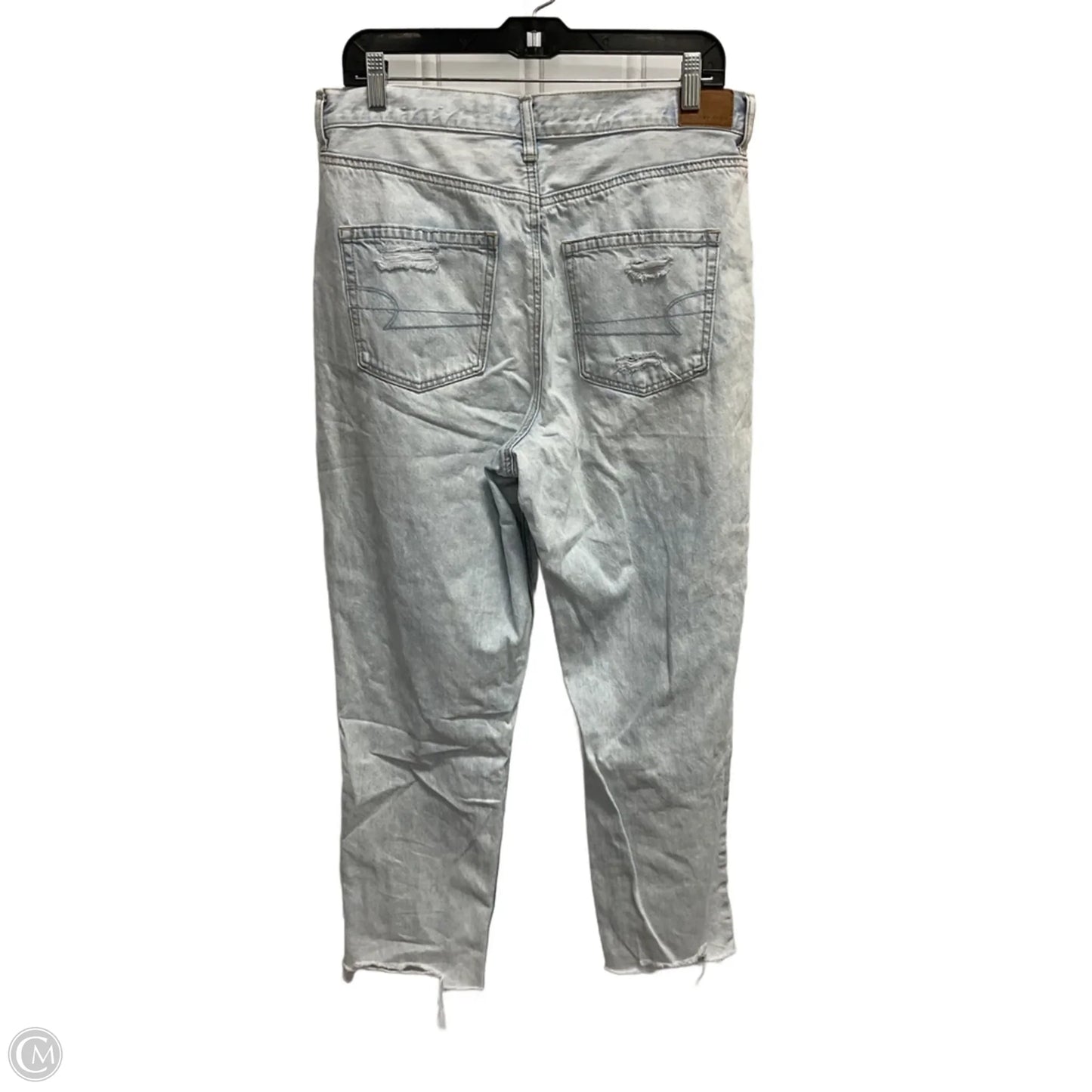 Jeans Straight By American Eagle In Blue, Size: 14