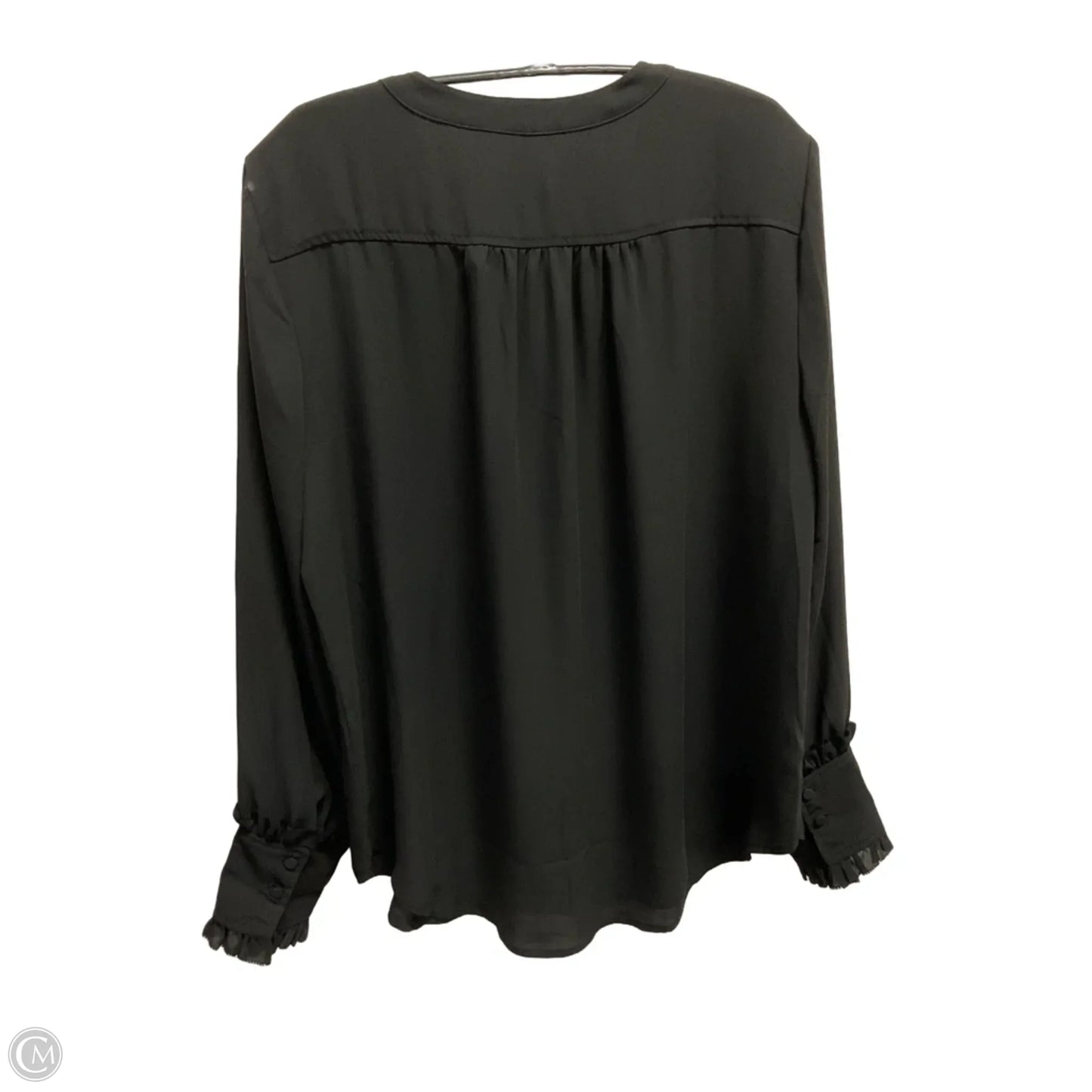 Blouse Long Sleeve By J. Crew In Black, Size: L
