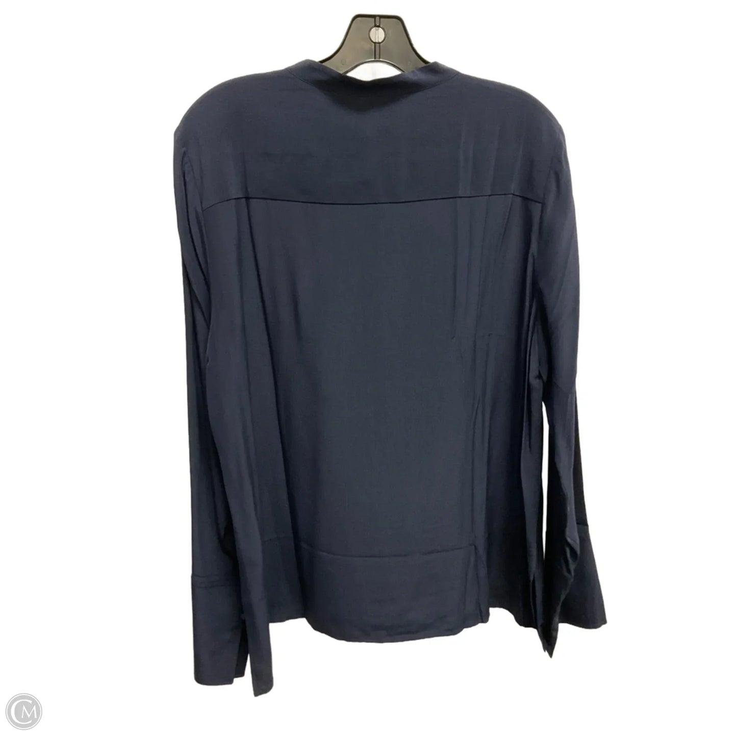 Blouse Long Sleeve By J. Crew In Navy, Size: L