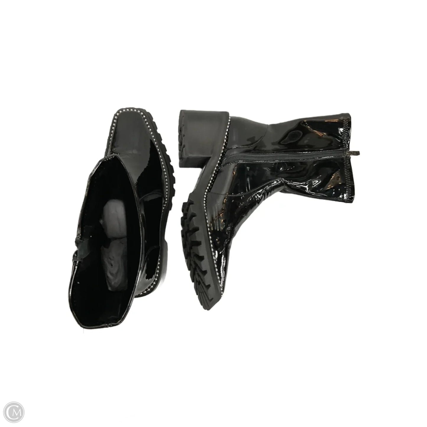 Boots Mid-calf Heels By Cma In Black, Size: 10