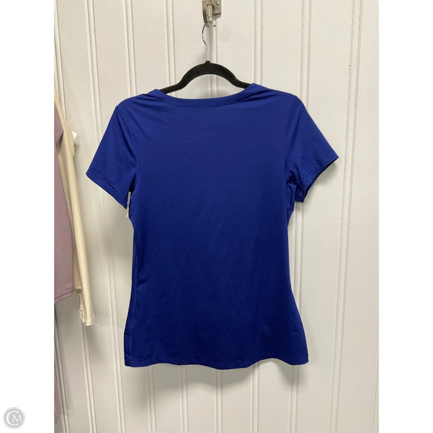 Athletic Top Short Sleeve By Nike Apparel In Blue, Size: L