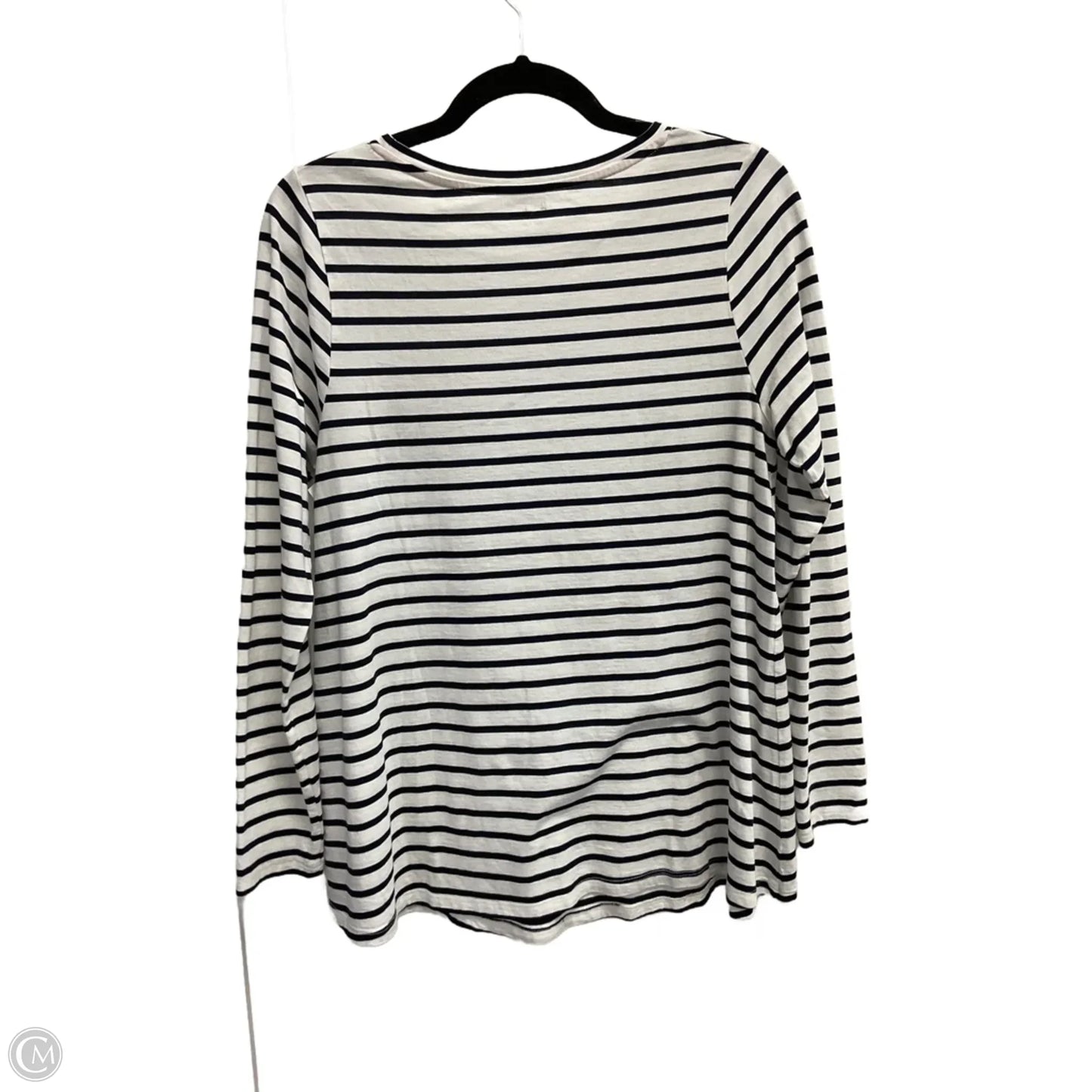 Top Long Sleeve Basic By Boden In Striped Pattern, Size: M