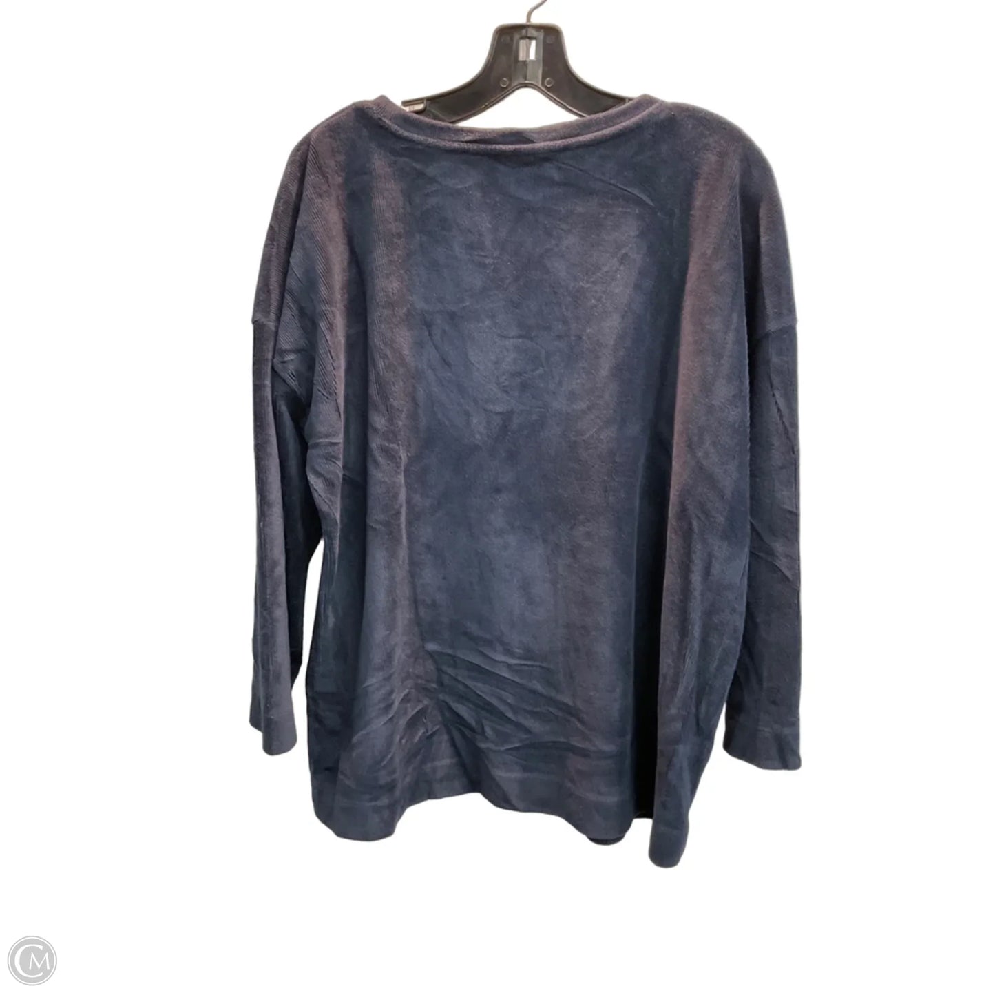 Top Long Sleeve By Pure Jill In Navy, Size: M