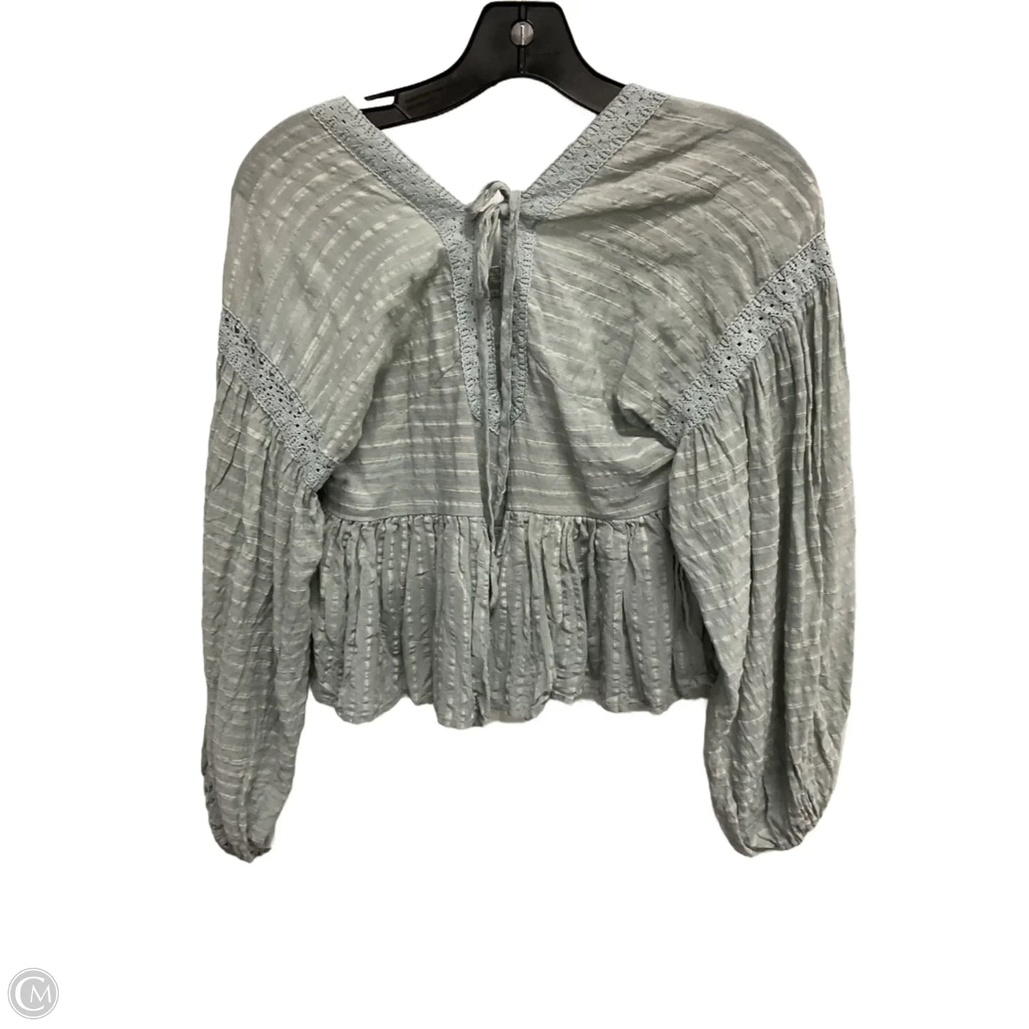 Top Long Sleeve By By Together In Blue, Size: S