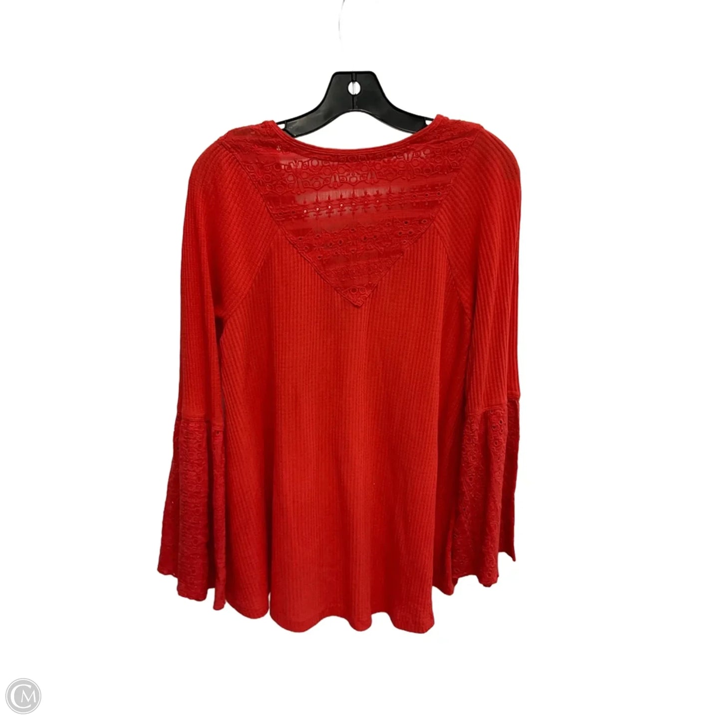 Top Long Sleeve By Free People In Orange, Size: S